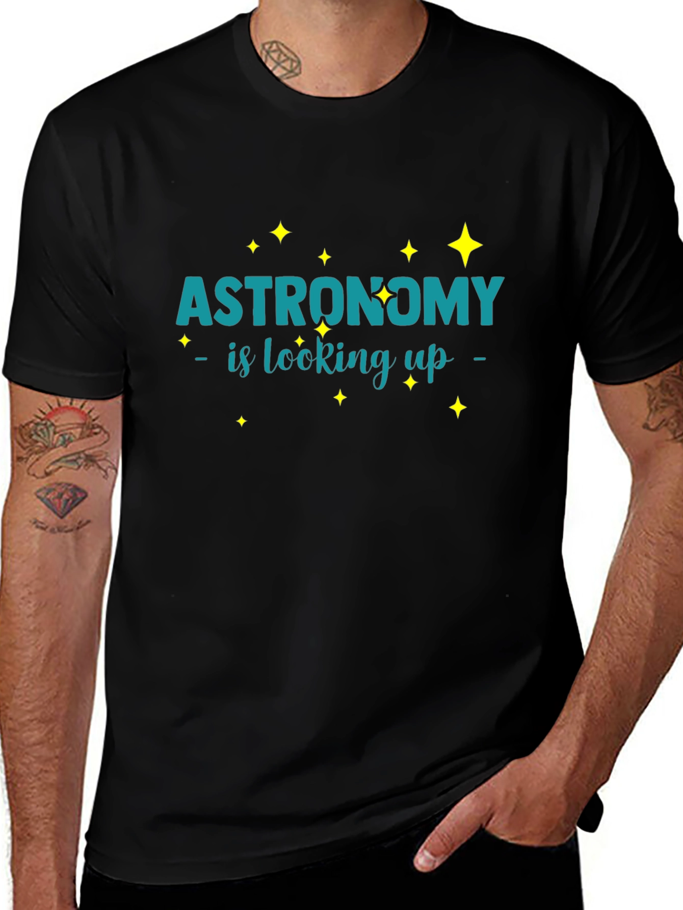 Variant 27 of Astronomy is Looking Up Graphic T-Shirt