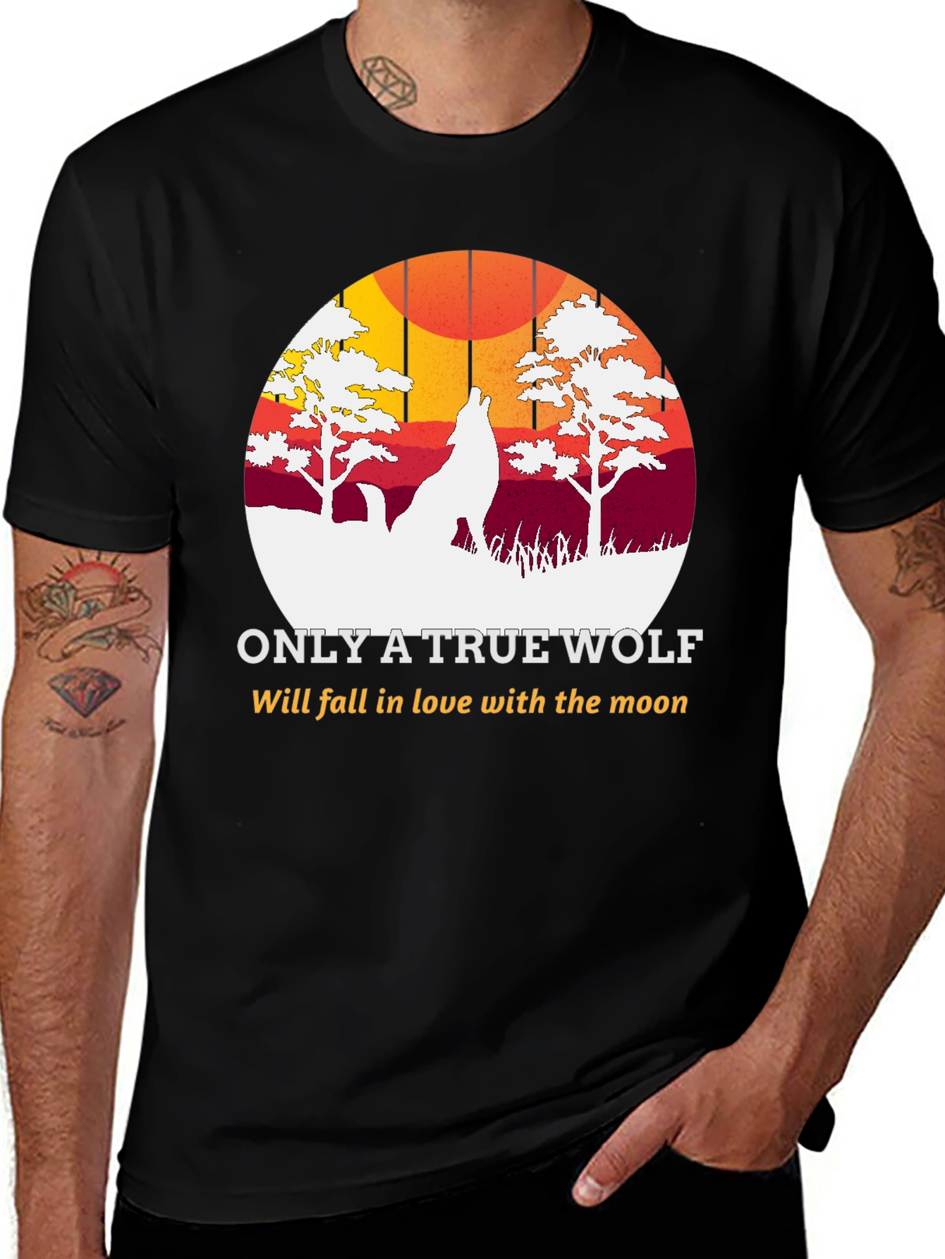 Variant 8 of True Wolf Moon T-Shirt - Unique Graphic Tee