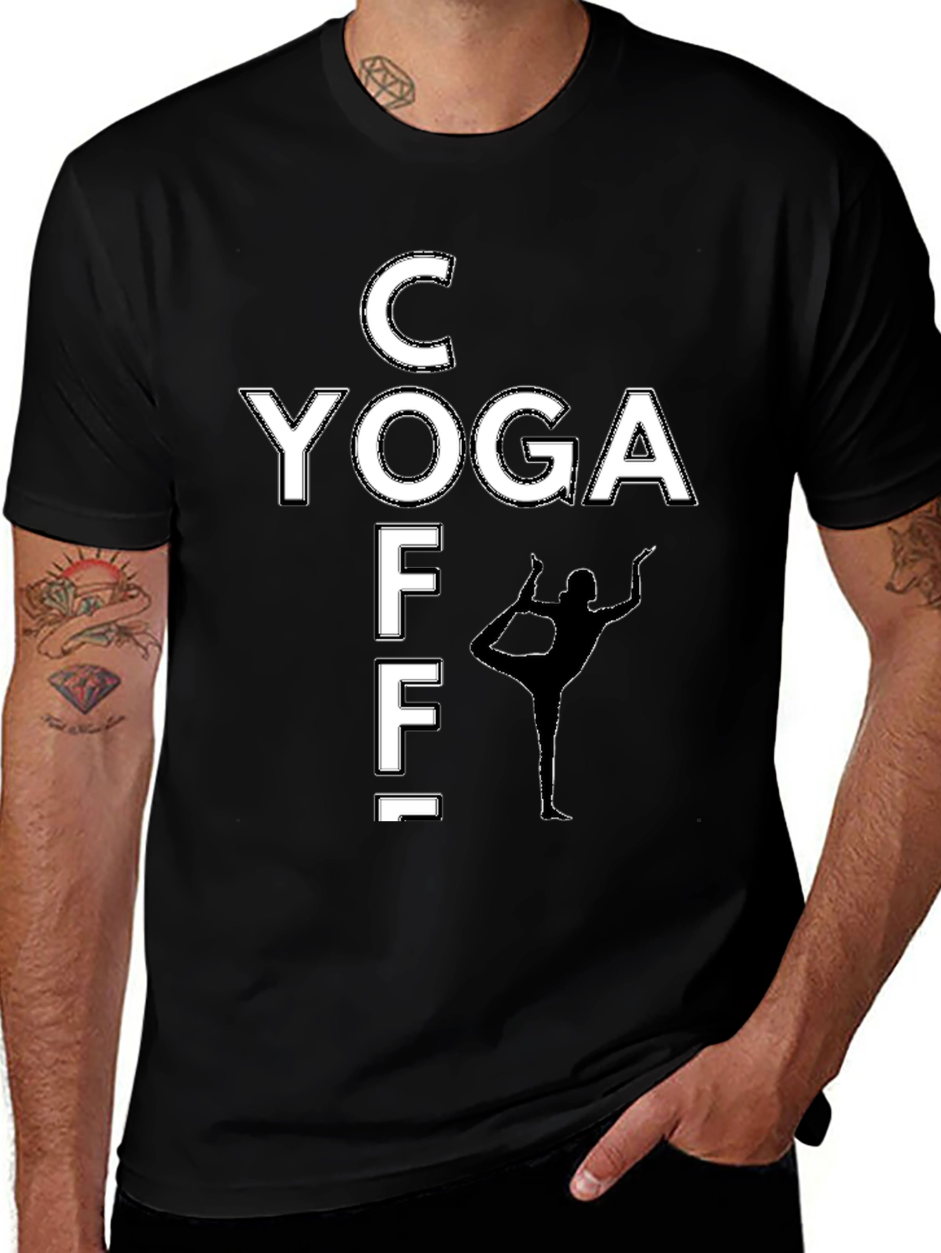 Variant 15 of Coffee Yoga T-Shirt