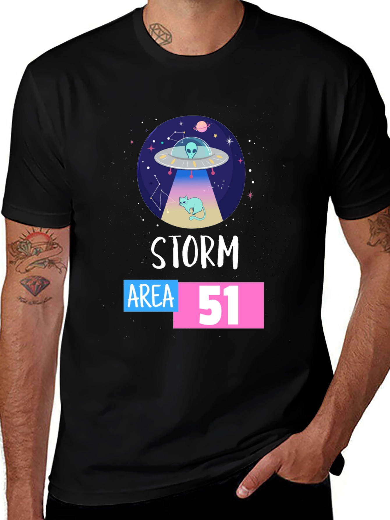 Variant 10 of Storm Area 51 UFO Cat T-Shirt