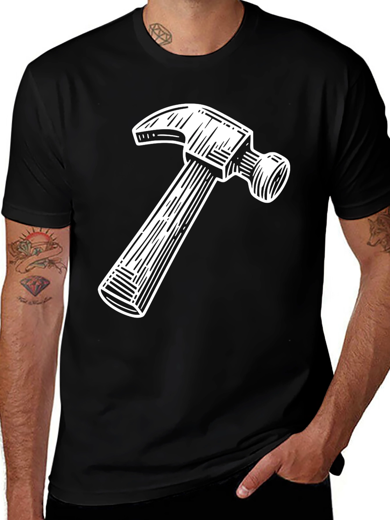 Variant 30 of Hammer Graphic Tee - Construction T-Shirt