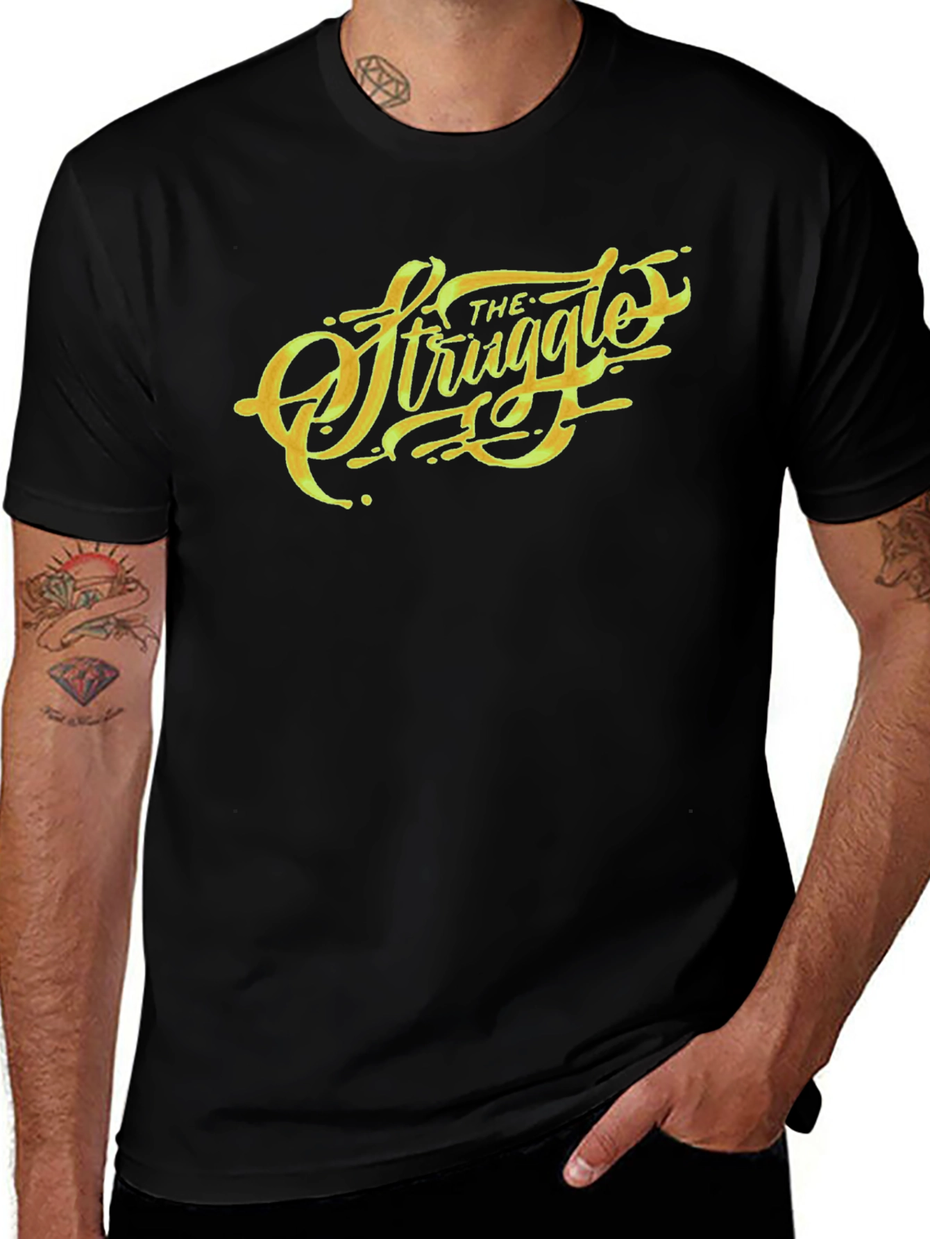 Black The Struggle Black Graphic Tee main image