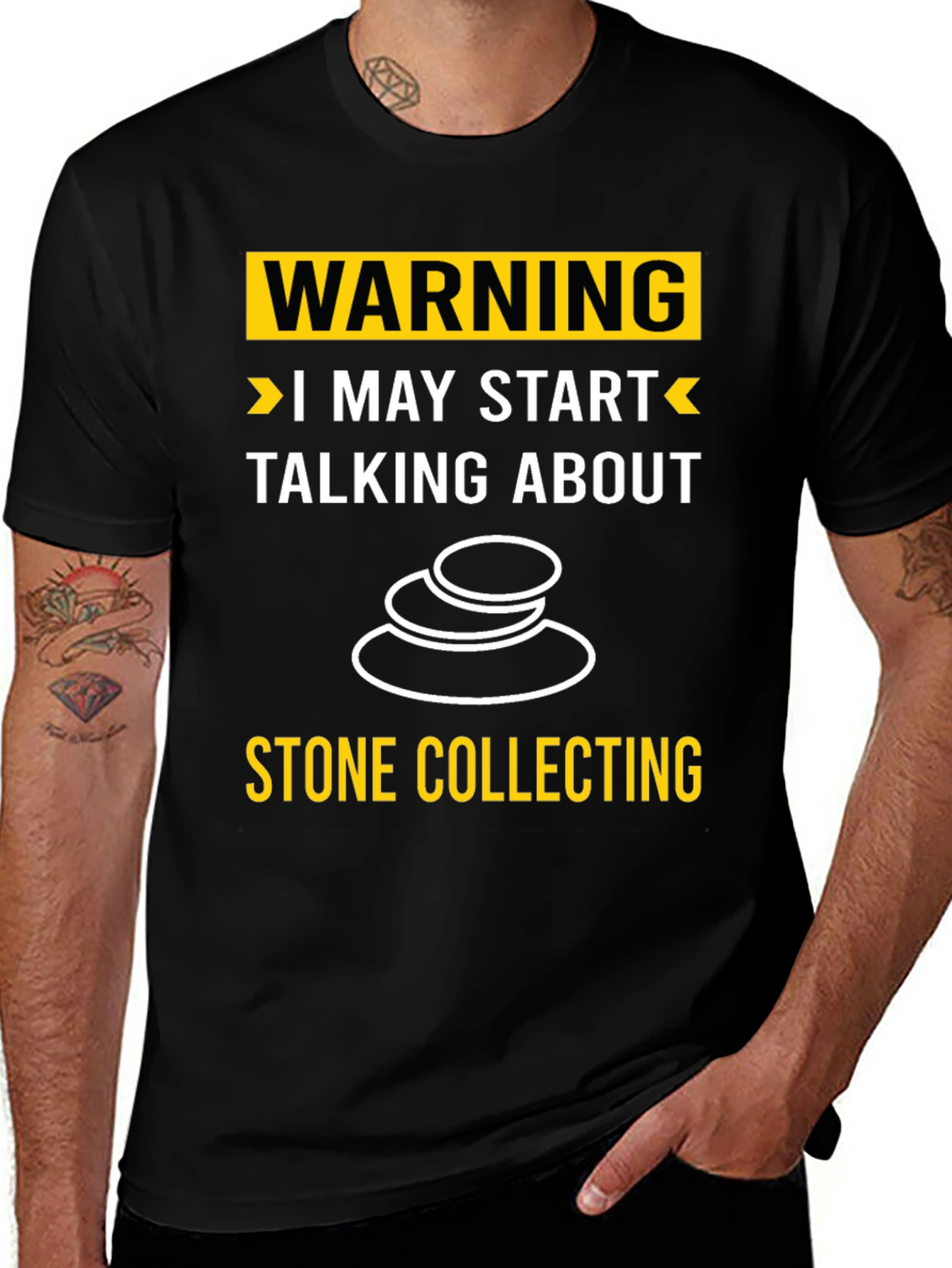 Warning Stone Collecting T-Shirt