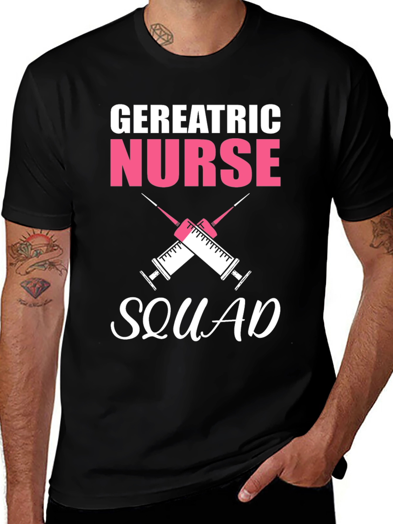 Variant 25 of Geriatric Nurse Squad Graphic Tee