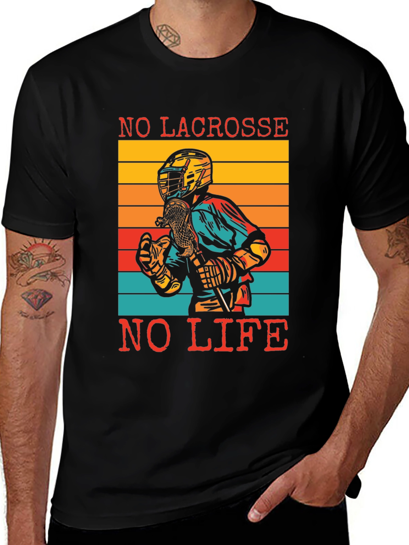 Variant 29 of Lacrosse Life T-Shirt: Sporty Graphic Tee for Athletes