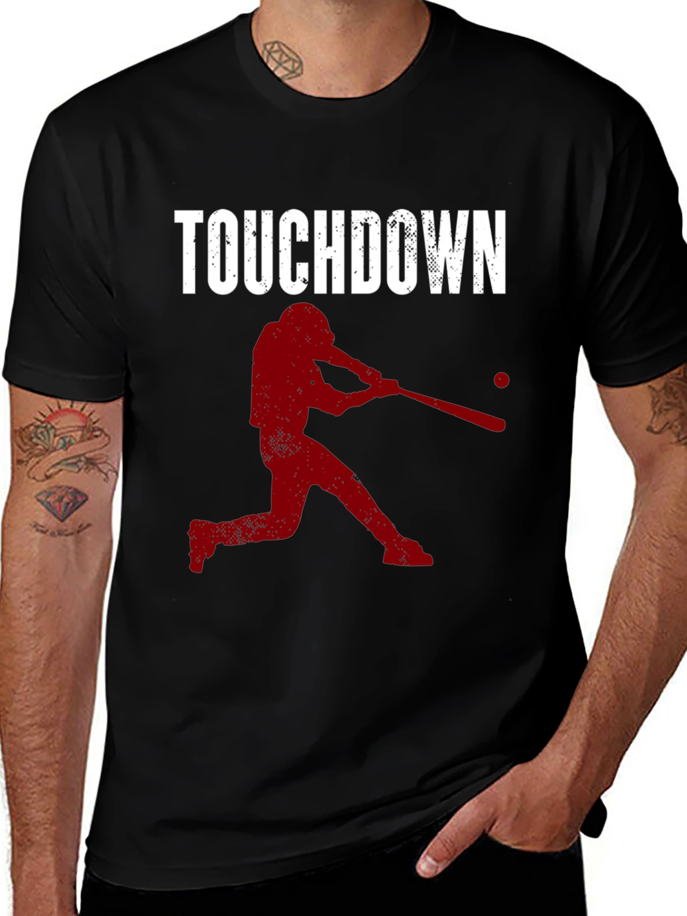 Variant 21 of Touchdown Baseball Graphic T-Shirt