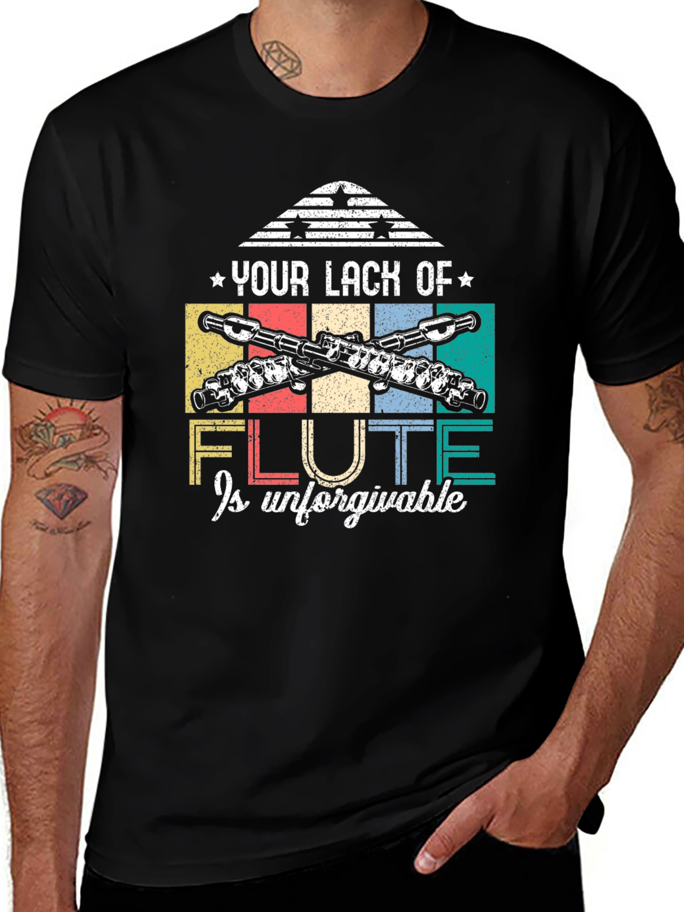 Variant 6 of Flute Lack Is Unforgivable Graphic Tee