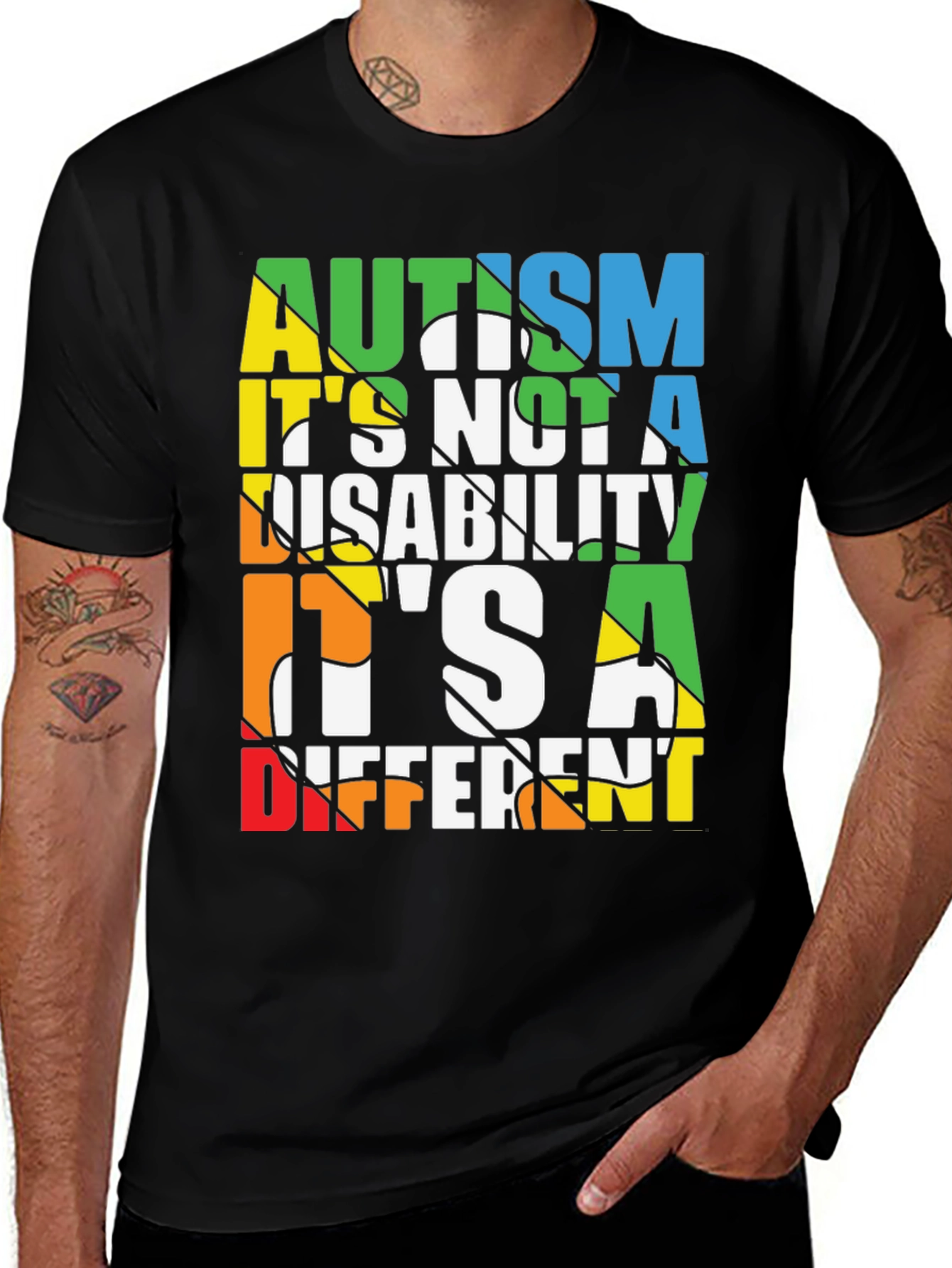 Variant 9 of Autism Awareness T-Shirt - It's a Different Ability!