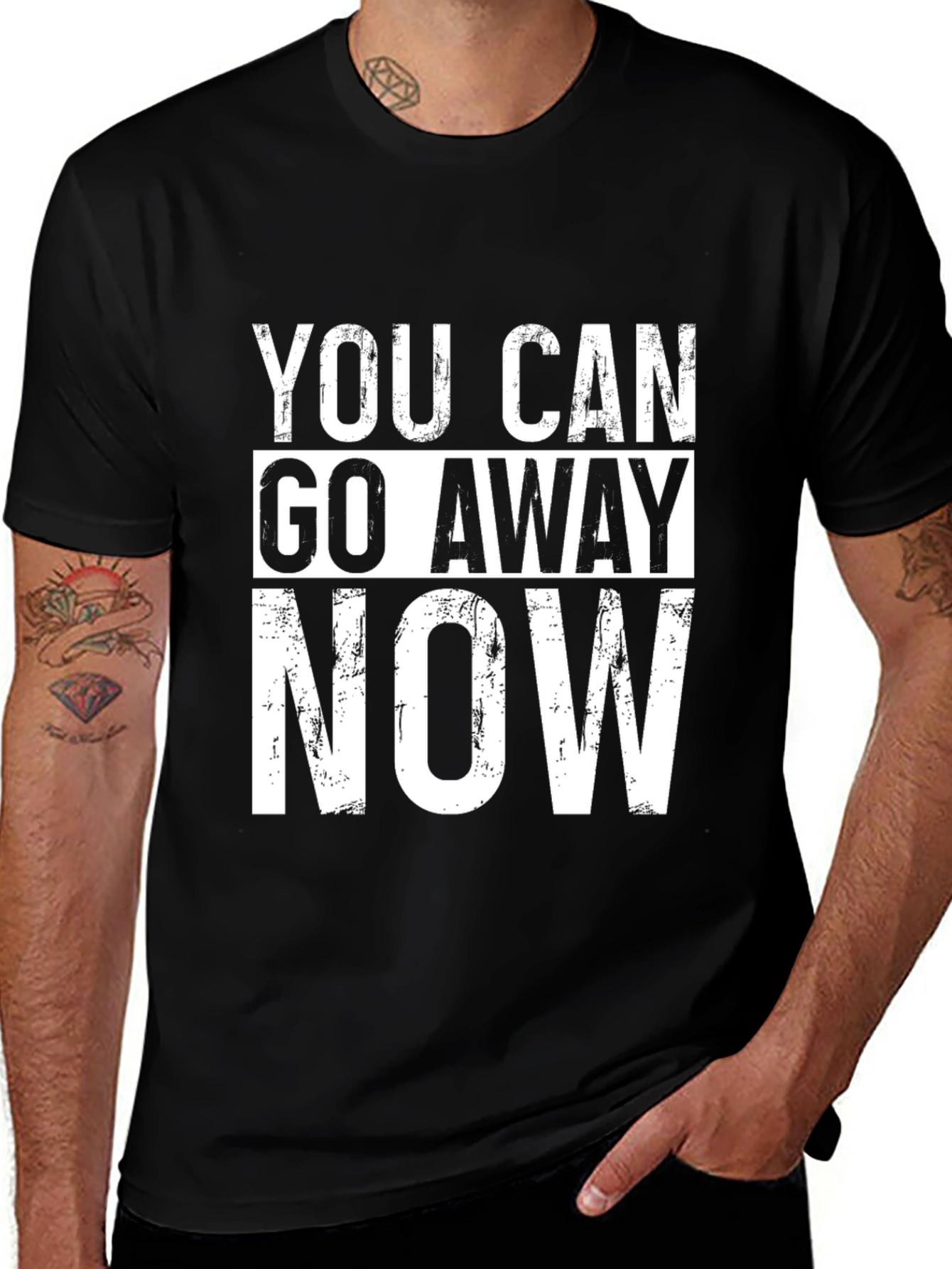 Variant 15 of You Can Go Away Now Graphic Tee