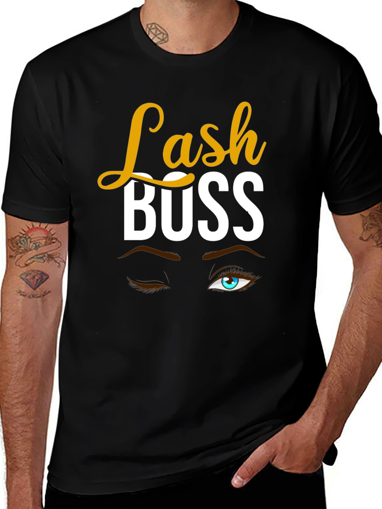 Lash Boss Graphic T-Shirt - Stylish Cotton Tee