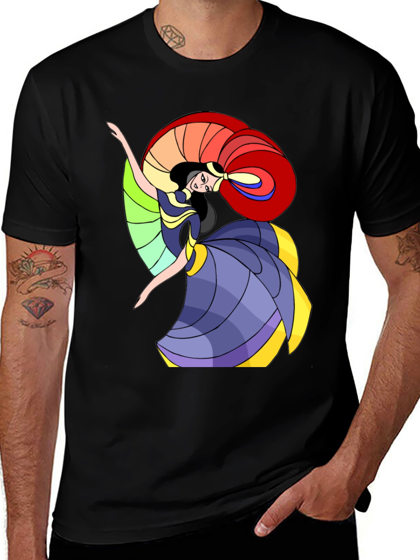 Variant 4 of Rainbow Dancer Graphic Tee