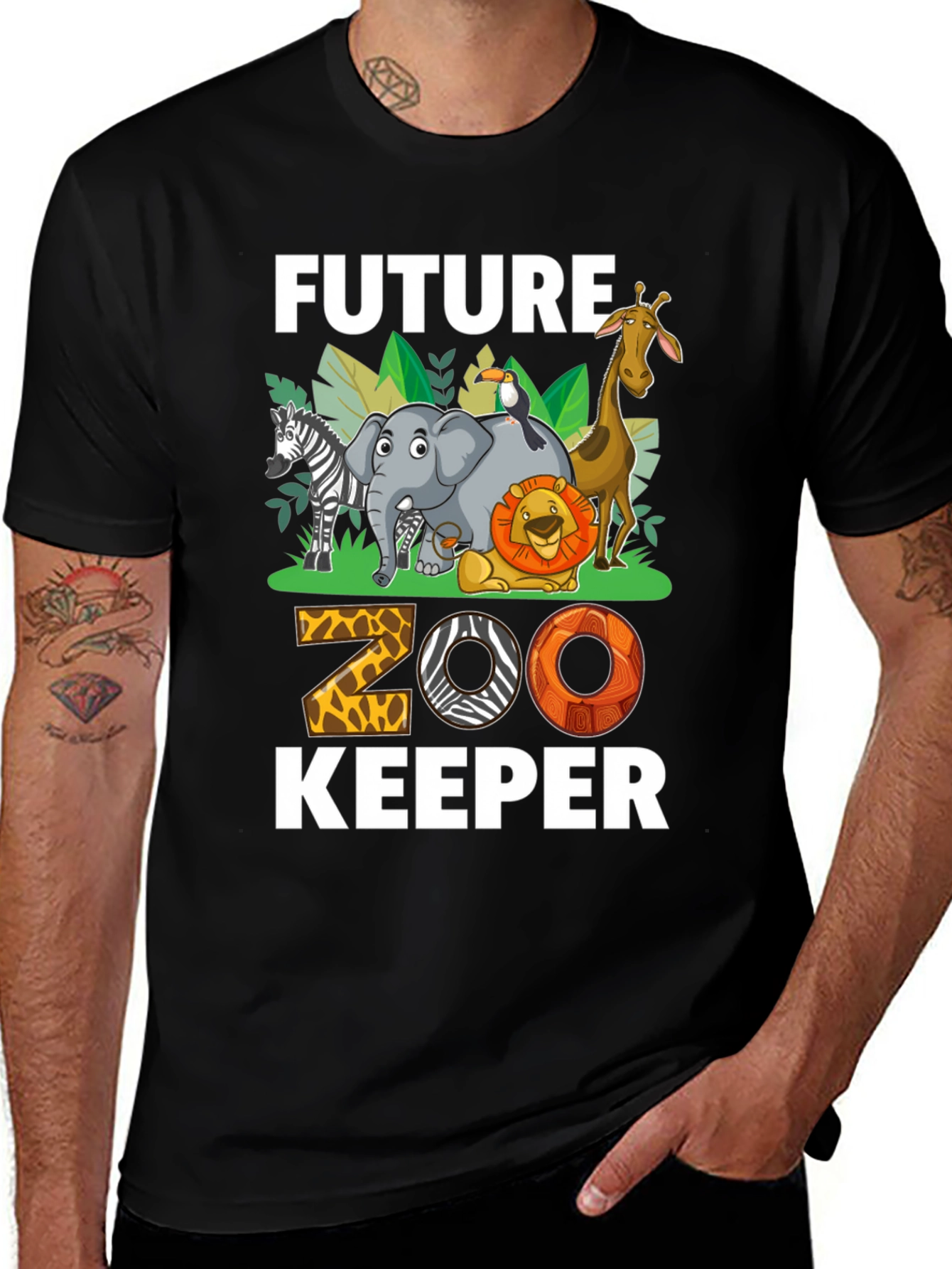 Variant 7 of Future Zookeeper Kids T-Shirt