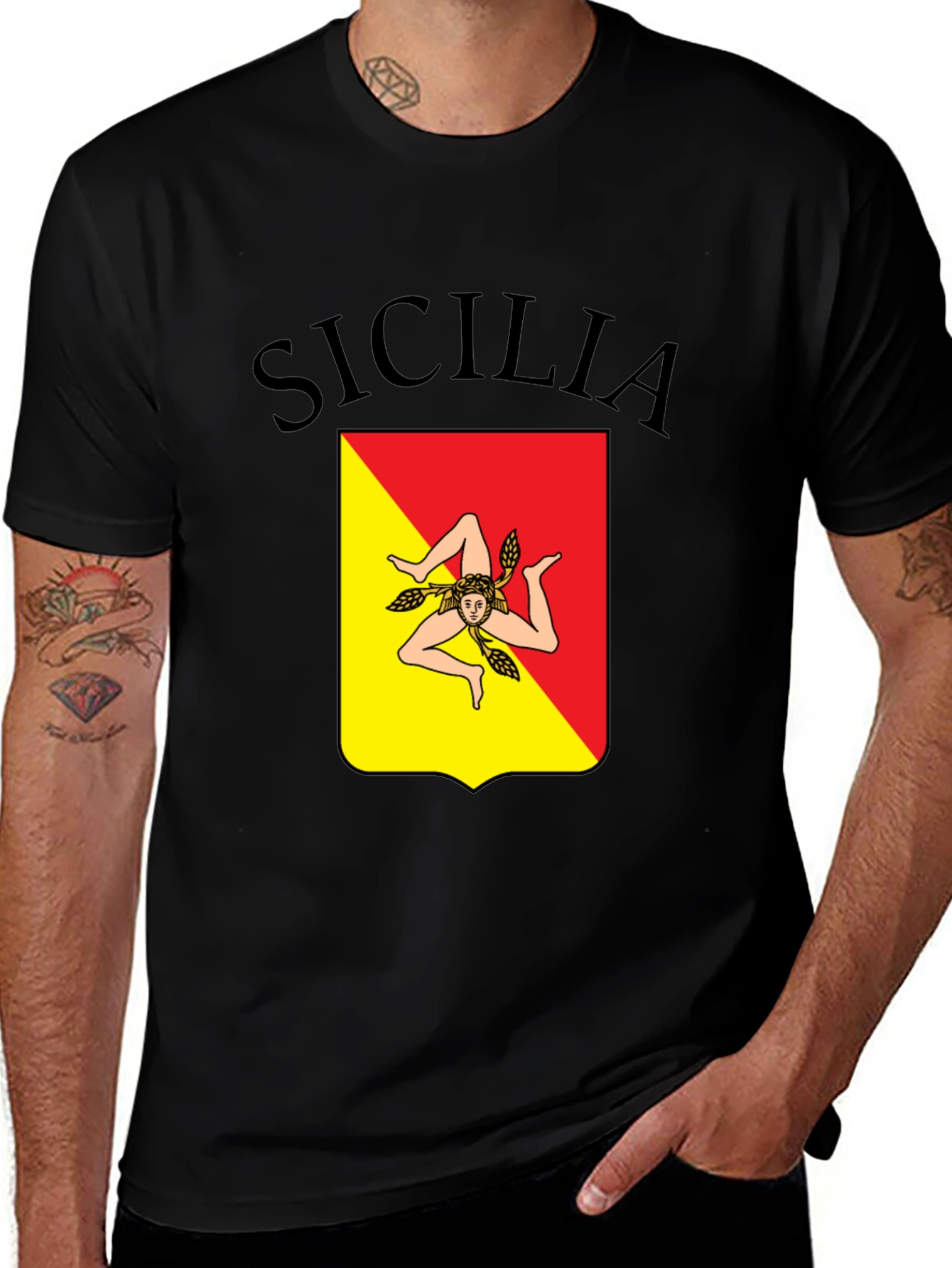 Sicilia T-Shirt - Unique Sicilian Pride Design