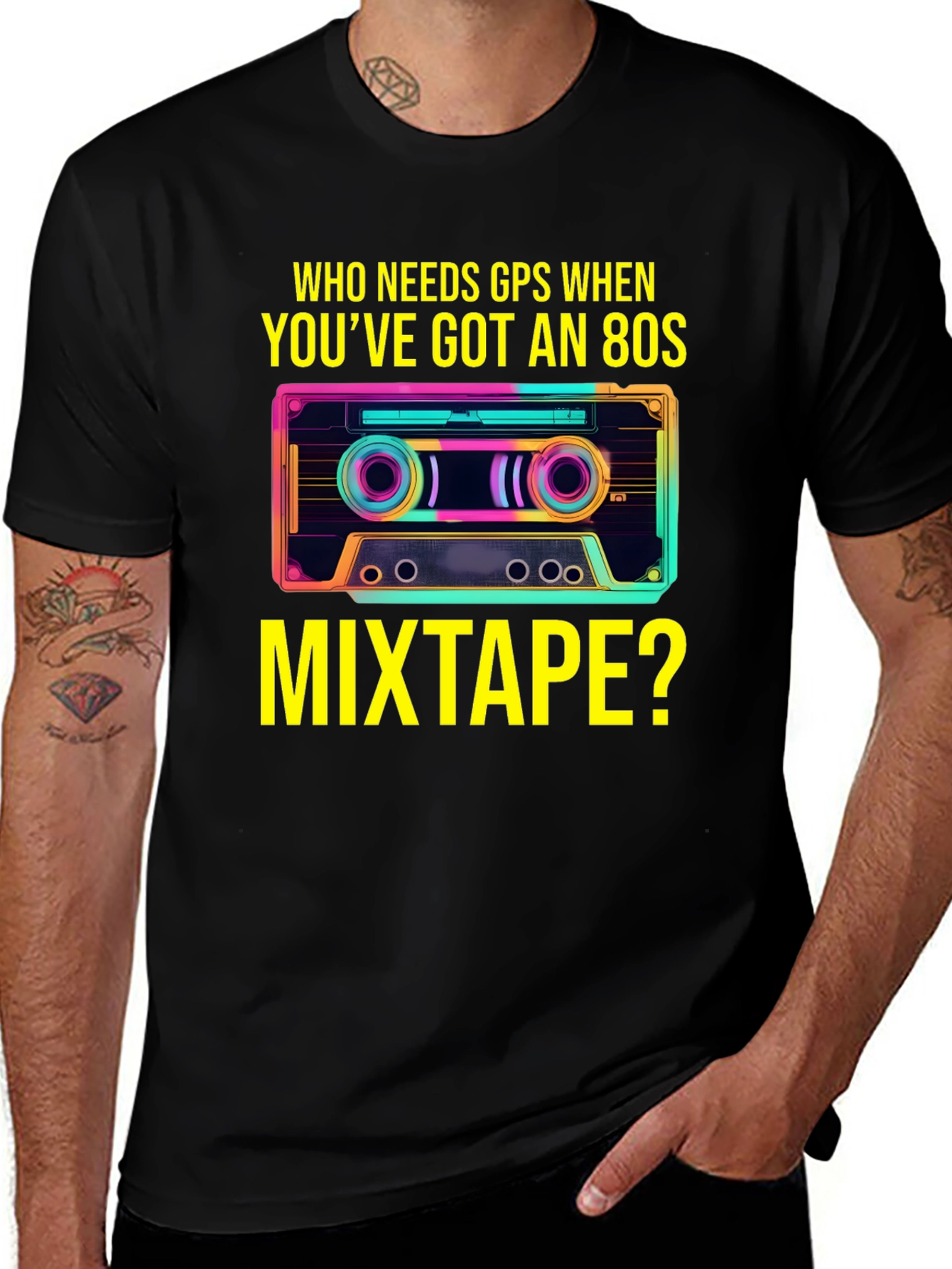 80s Mixtape T-Shirt - Retro Music Tee