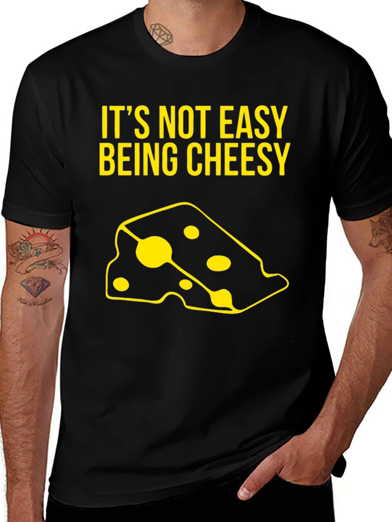 Variant 5 of It's Not Easy Being Cheesy T-Shirt - Novelty Tee