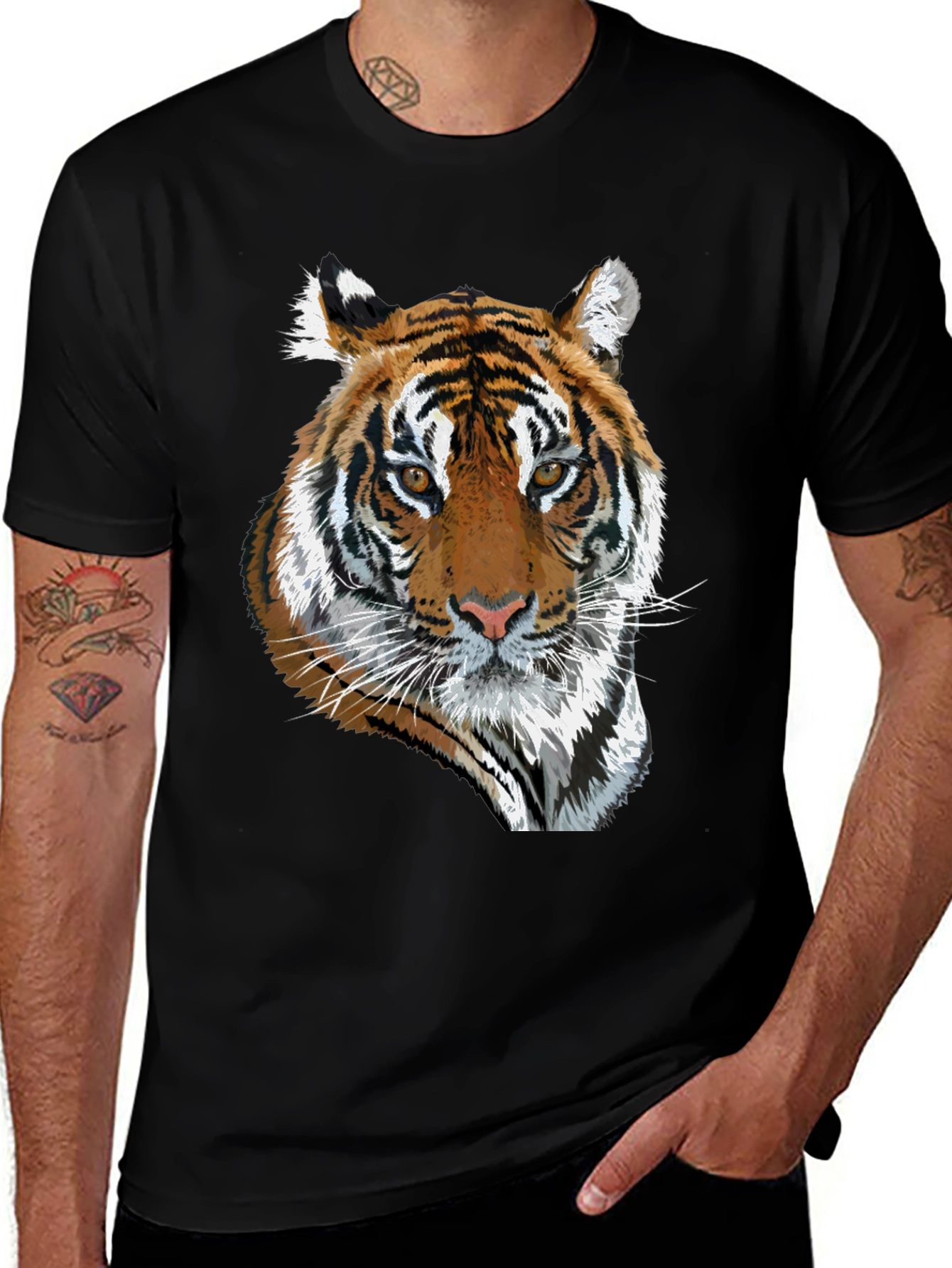 Variant 29 of Tiger Graphic T-Shirt - Cool Animal Print Tee