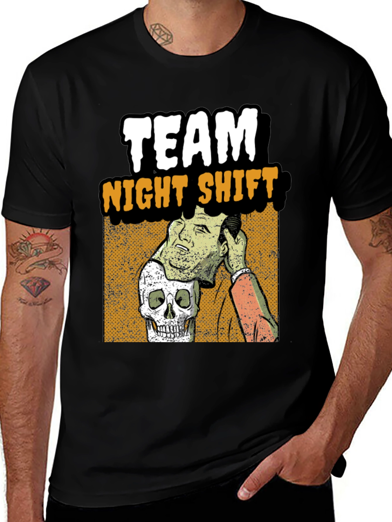 Team Night Shift Funny Halloween T-Shirt
