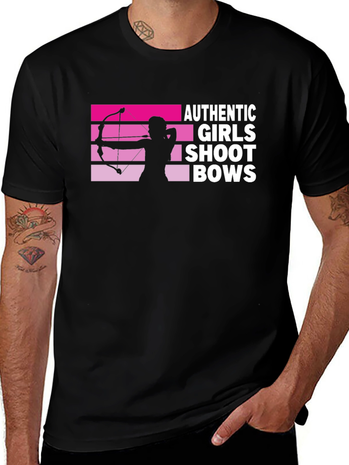 Variant 7 of Girls Shoot Bows T-Shirt - Archery Tee