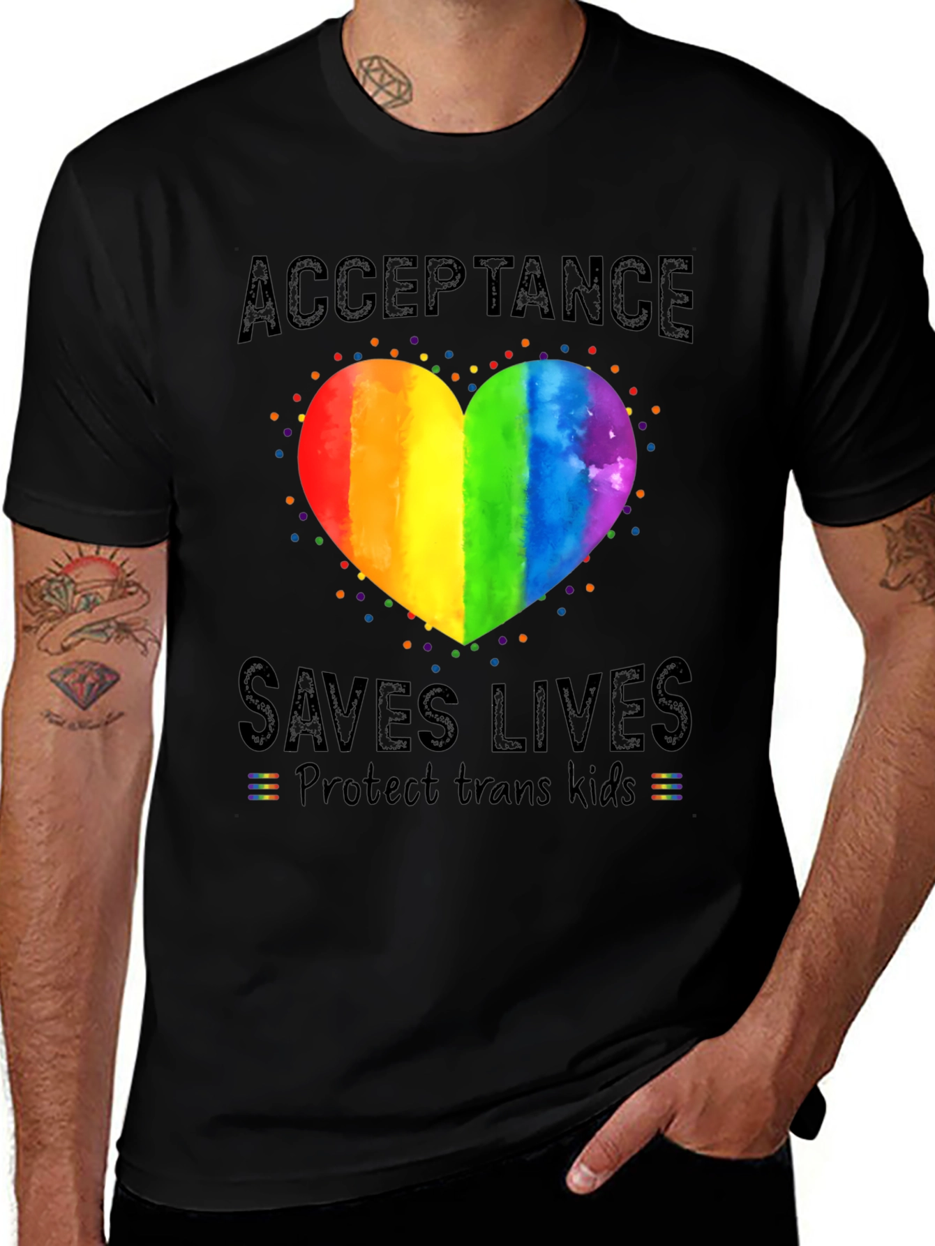 Acceptance Saves Lives LGBTQ+ T-Shirt