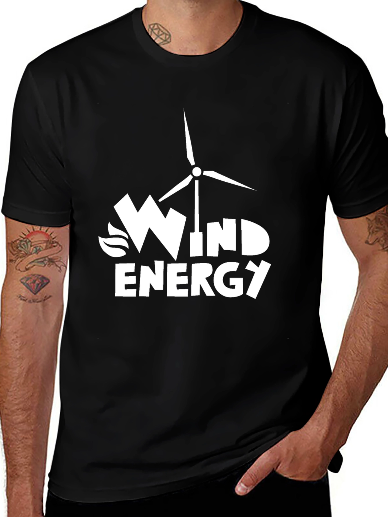Wind Energy Graphic Tee - Sustainable Fashion