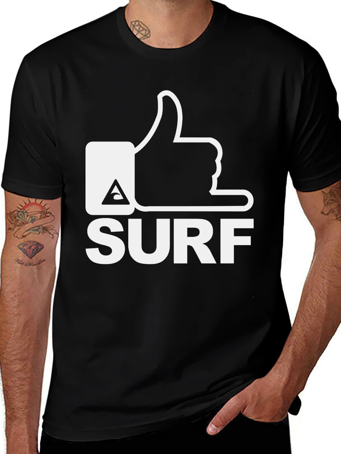 Surf Shaka Graphic Tee - Hang Loose Vibes