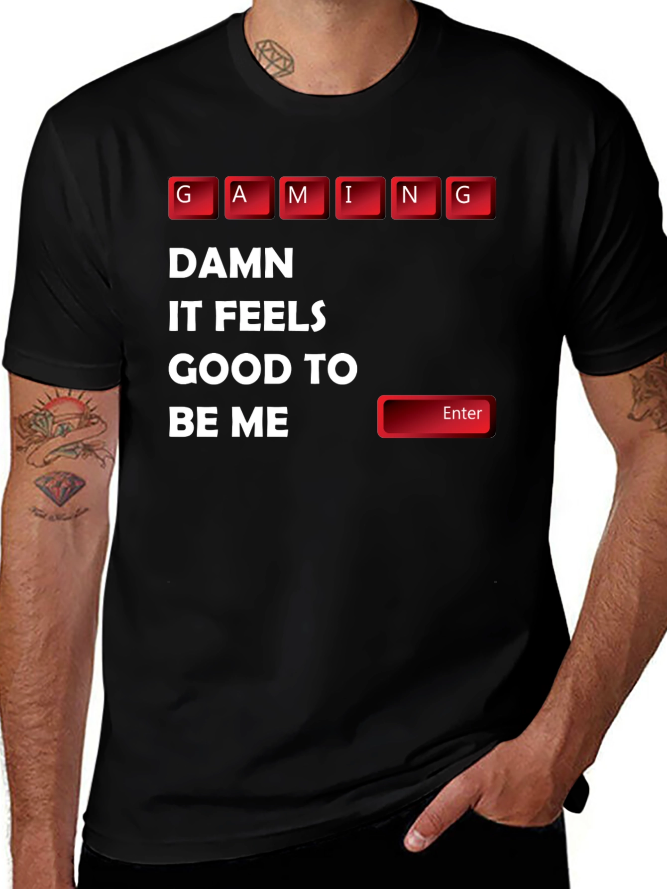 Variant 12 of Gaming Feels Good T-Shirt - Funny Gamer Tee