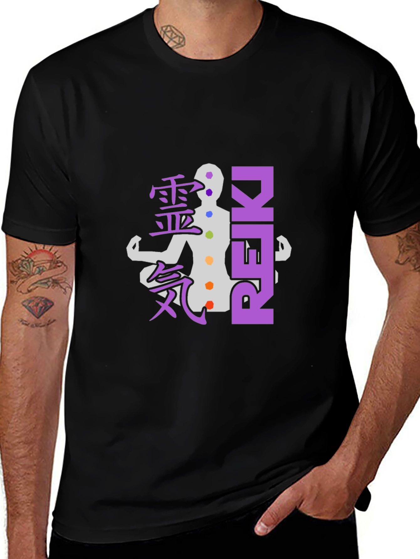 Reiki Healing Chakra T-Shirt - Spiritual Energy Shirt