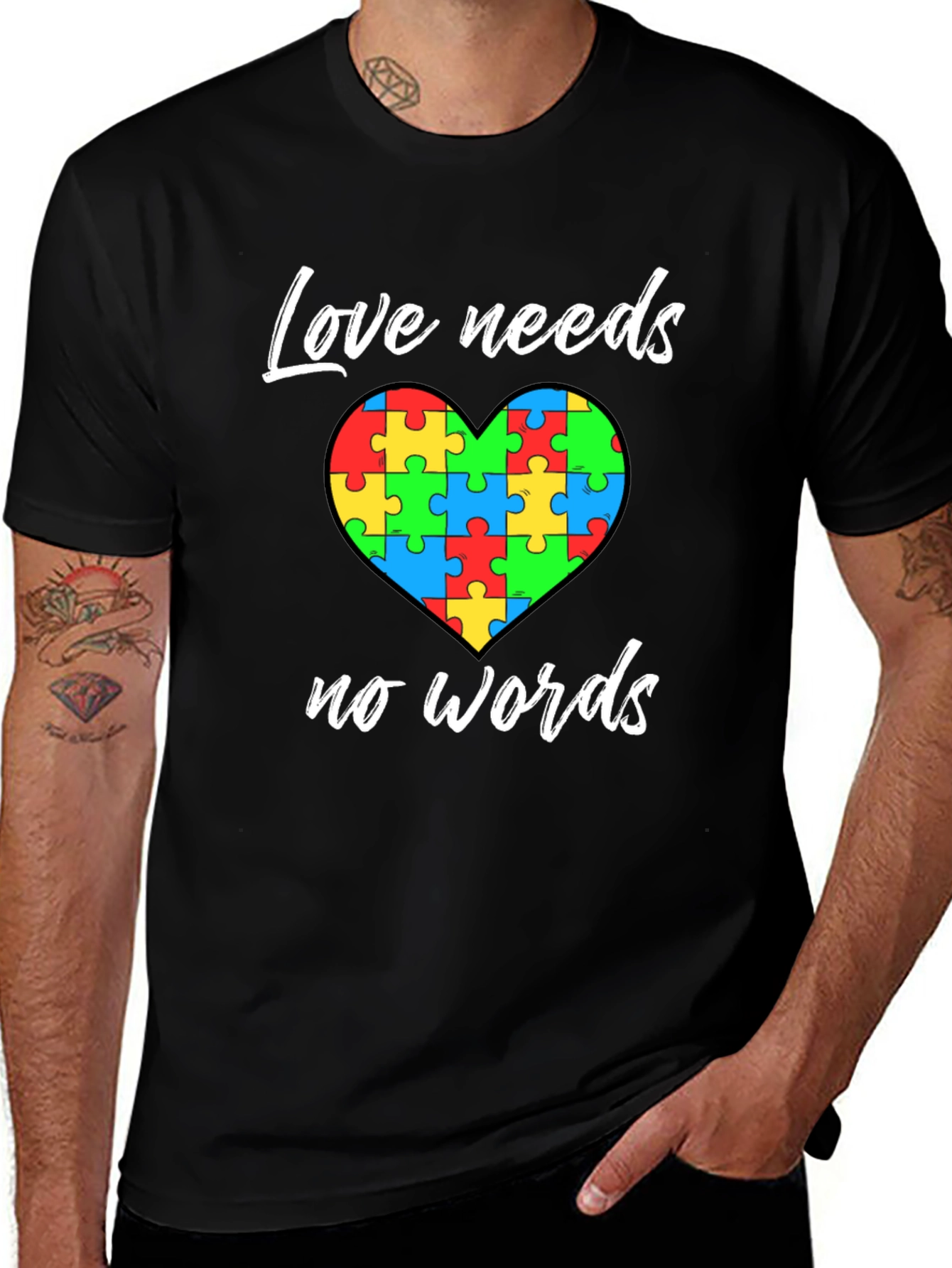 Love Needs No Words Autism Awareness Tee