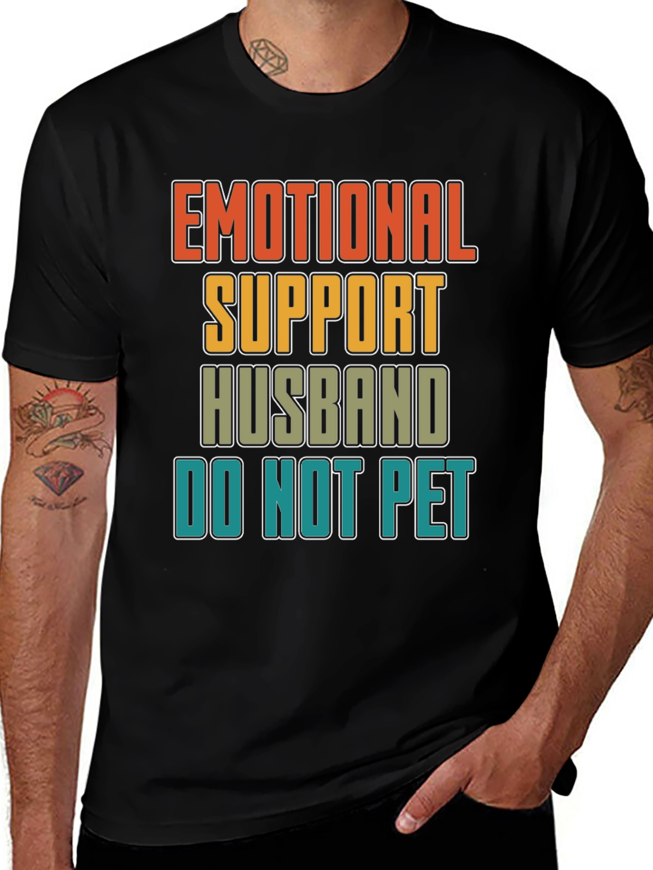 Variant 12 of Emotional Support Husband Graphic Novelty T-Shirt