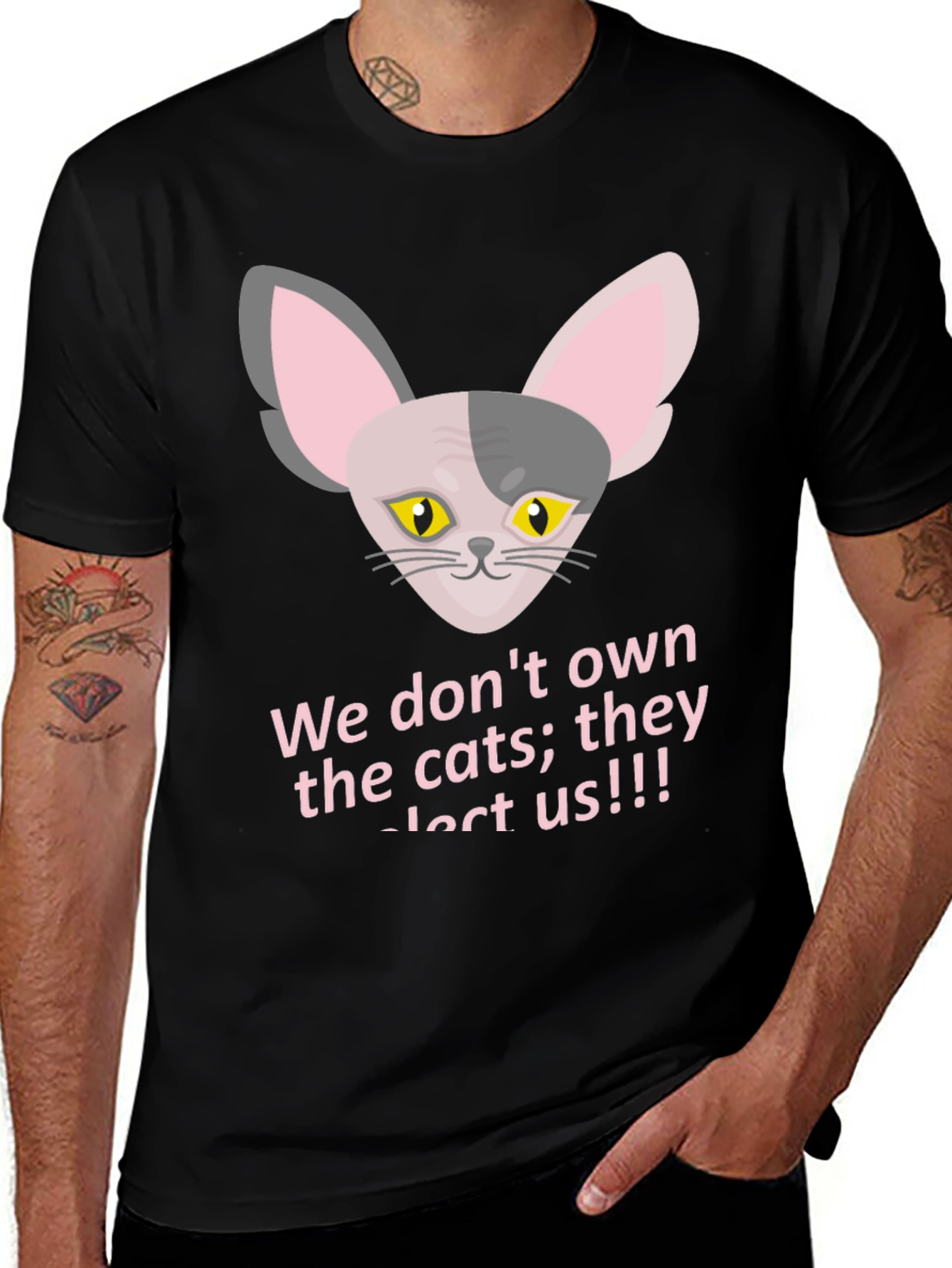 Variant 30 of Funny Cat T-Shirt - "They Elect Us!!!"