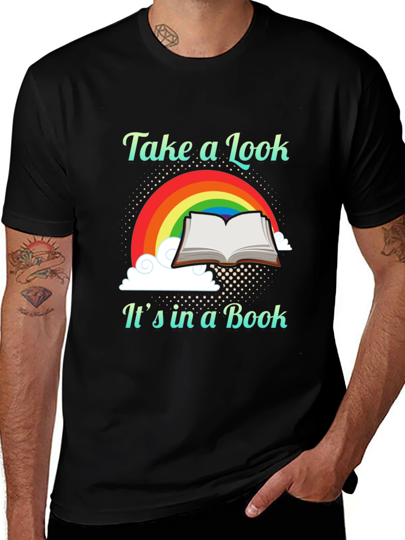 Variant 20 of Take a Look It's in a Book T-Shirt