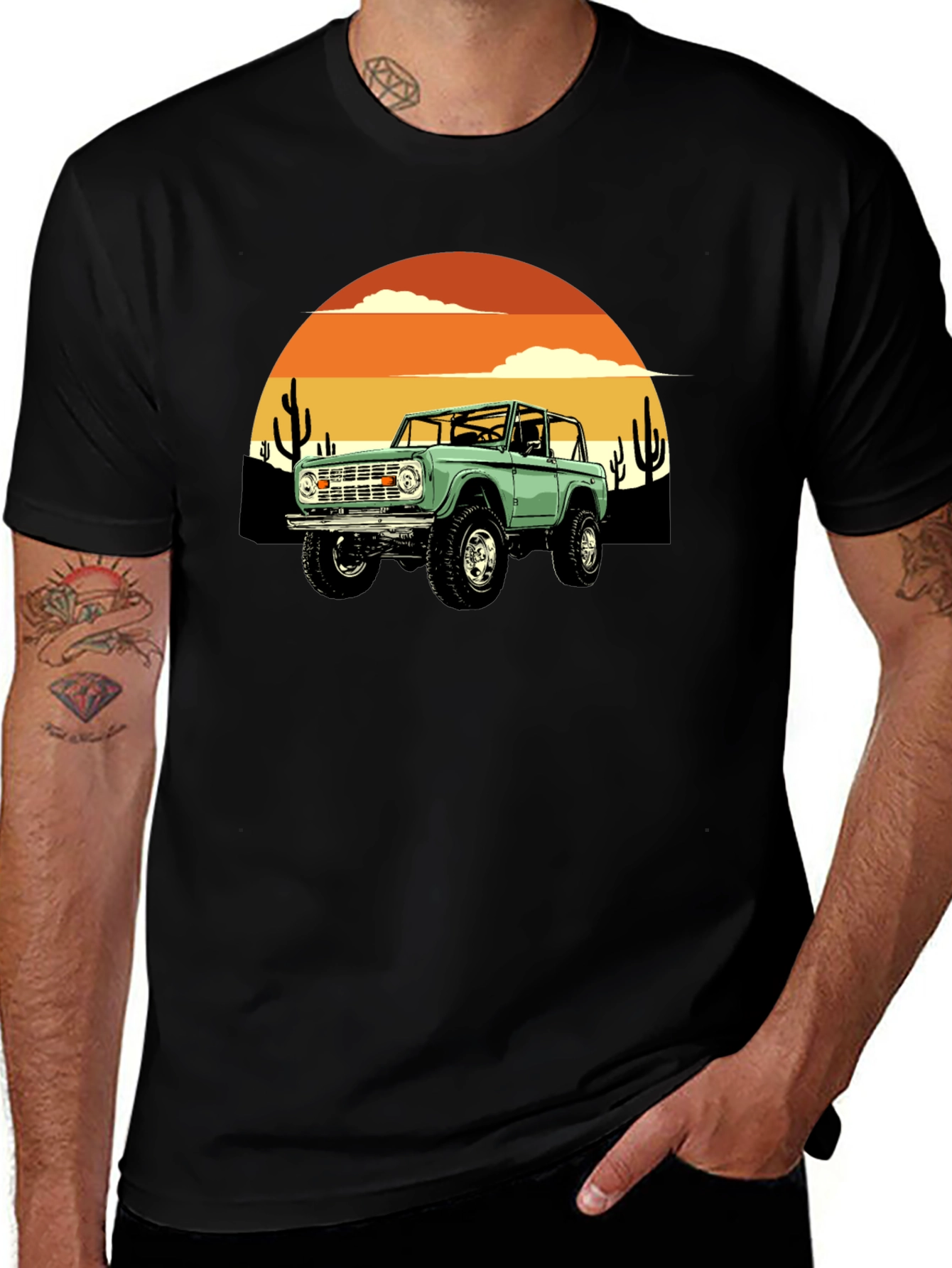 Variant 22 of Retro Desert Bronco Graphic Tee