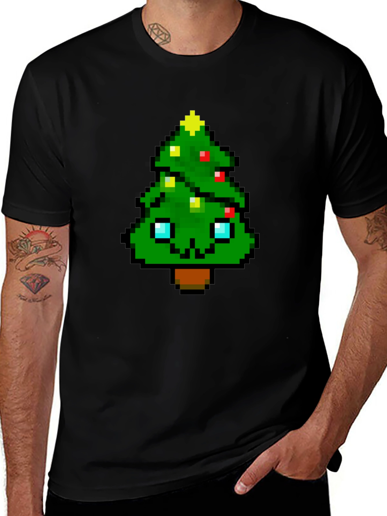 Pixel Tree T-Shirt - Holiday Fun!