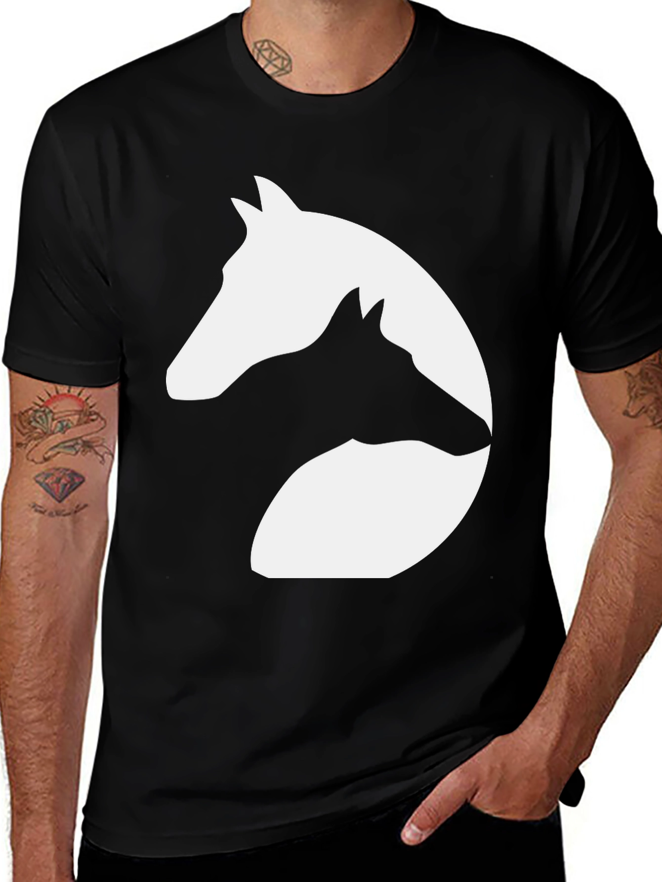 Variant 27 of Yin Yang Horse T-Shirt - Unisex