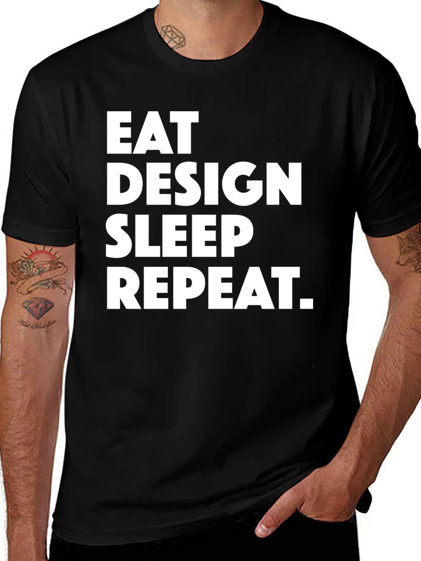 Variant 24 of Eat Design Sleep Repeat Graphic Tee