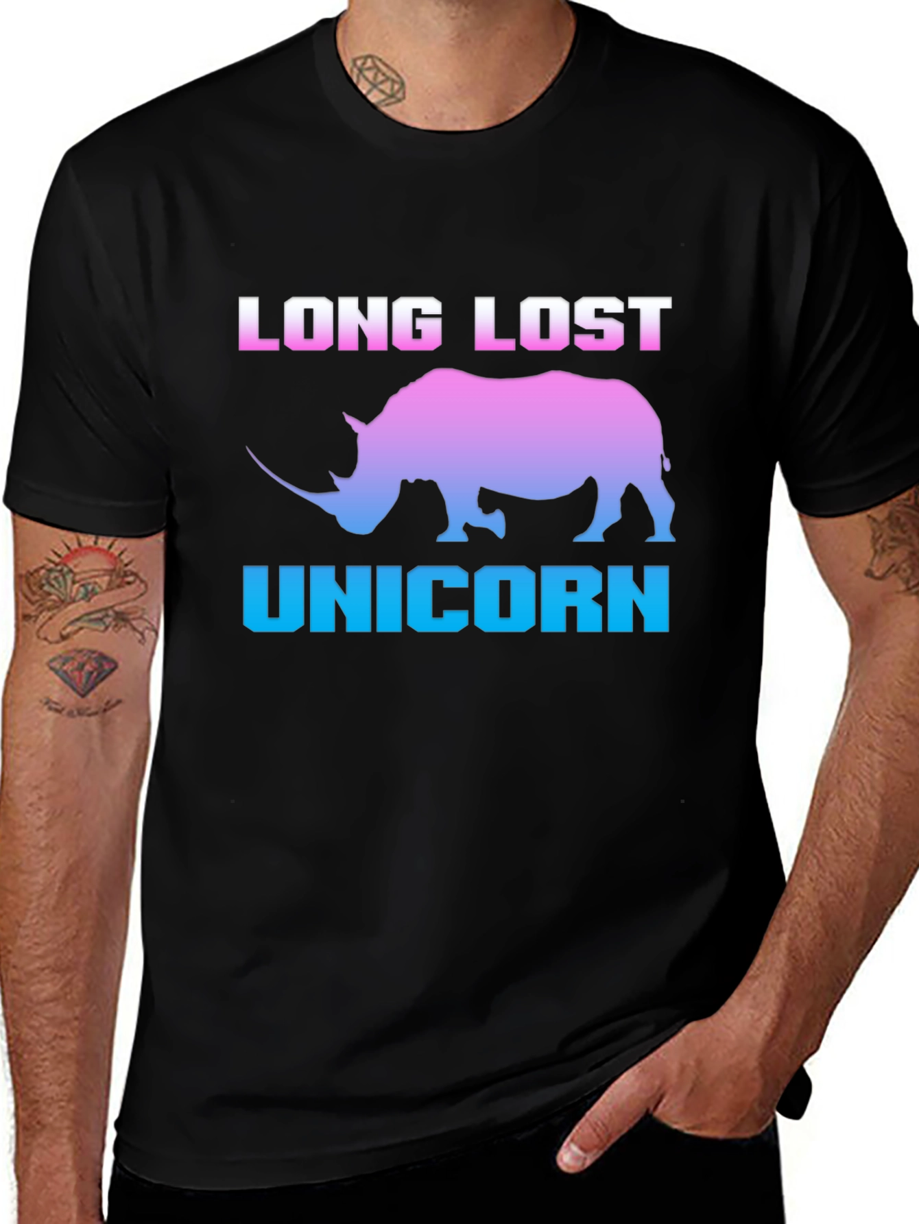 Variant 8 of Long Lost Unicorn Rhino Graphic Tee
