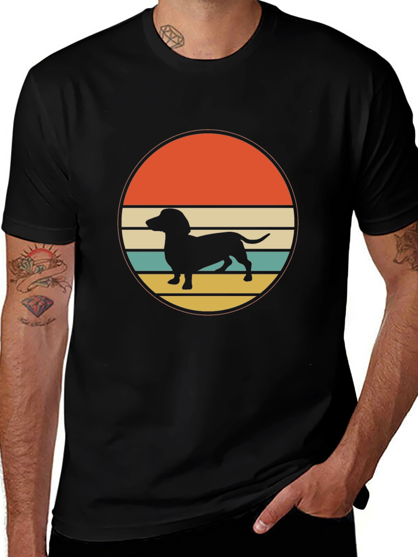 Variant 22 of Retro Dachshund Dog T-Shirt - Vintage Style