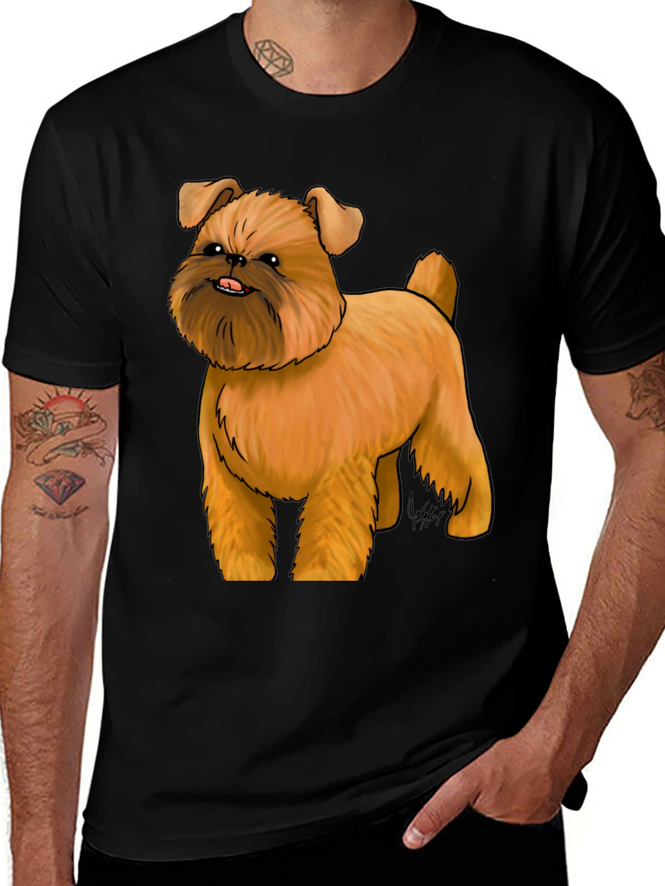 Brussels Griffon Dog Graphic T-Shirt