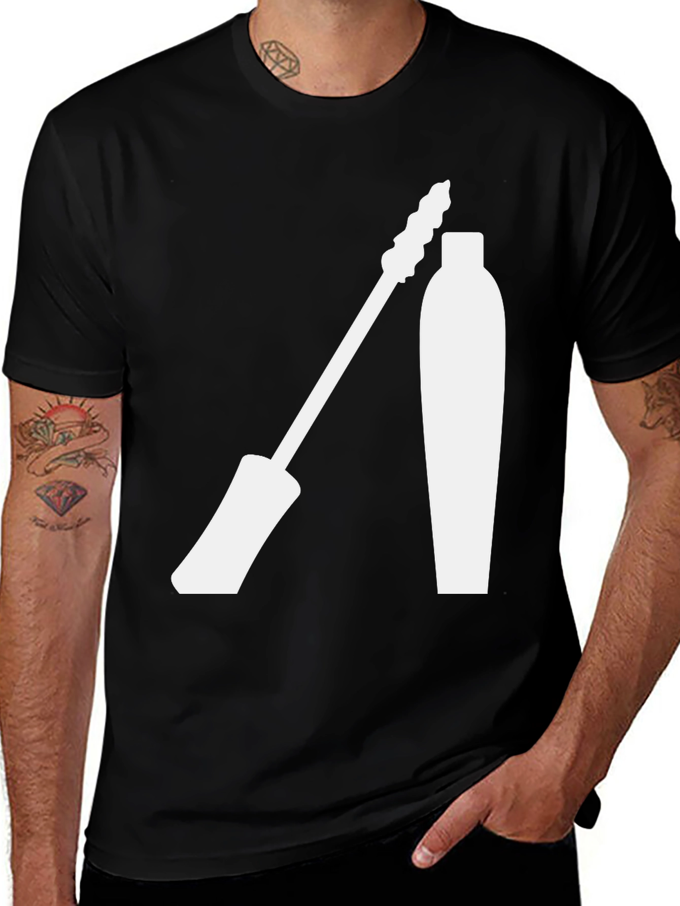 Makeup Lover's T-Shirt - Mascara Graphic Tee