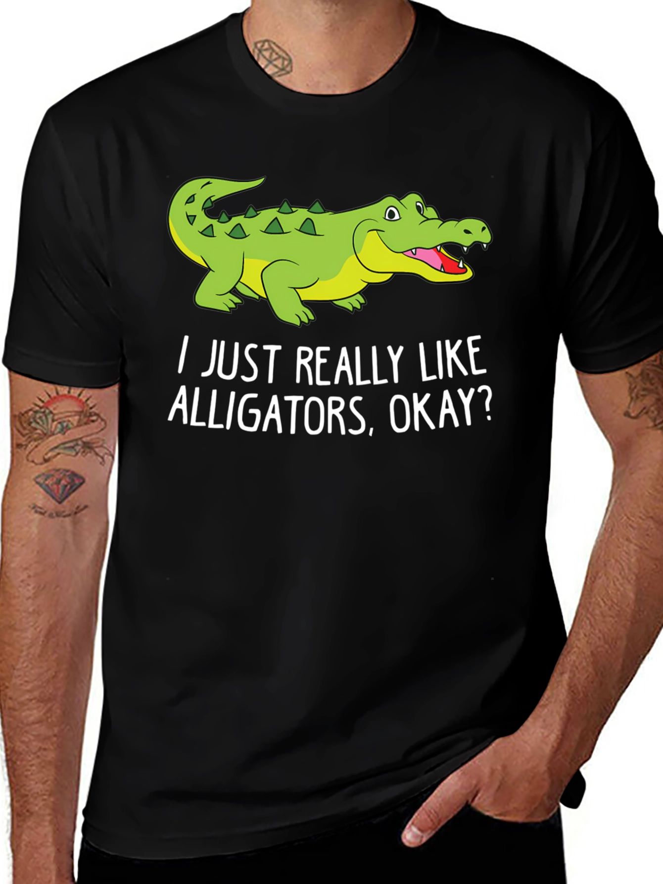 Variant 28 of Alligator Lover T-Shirt - Funny Cartoon Alligator Tee