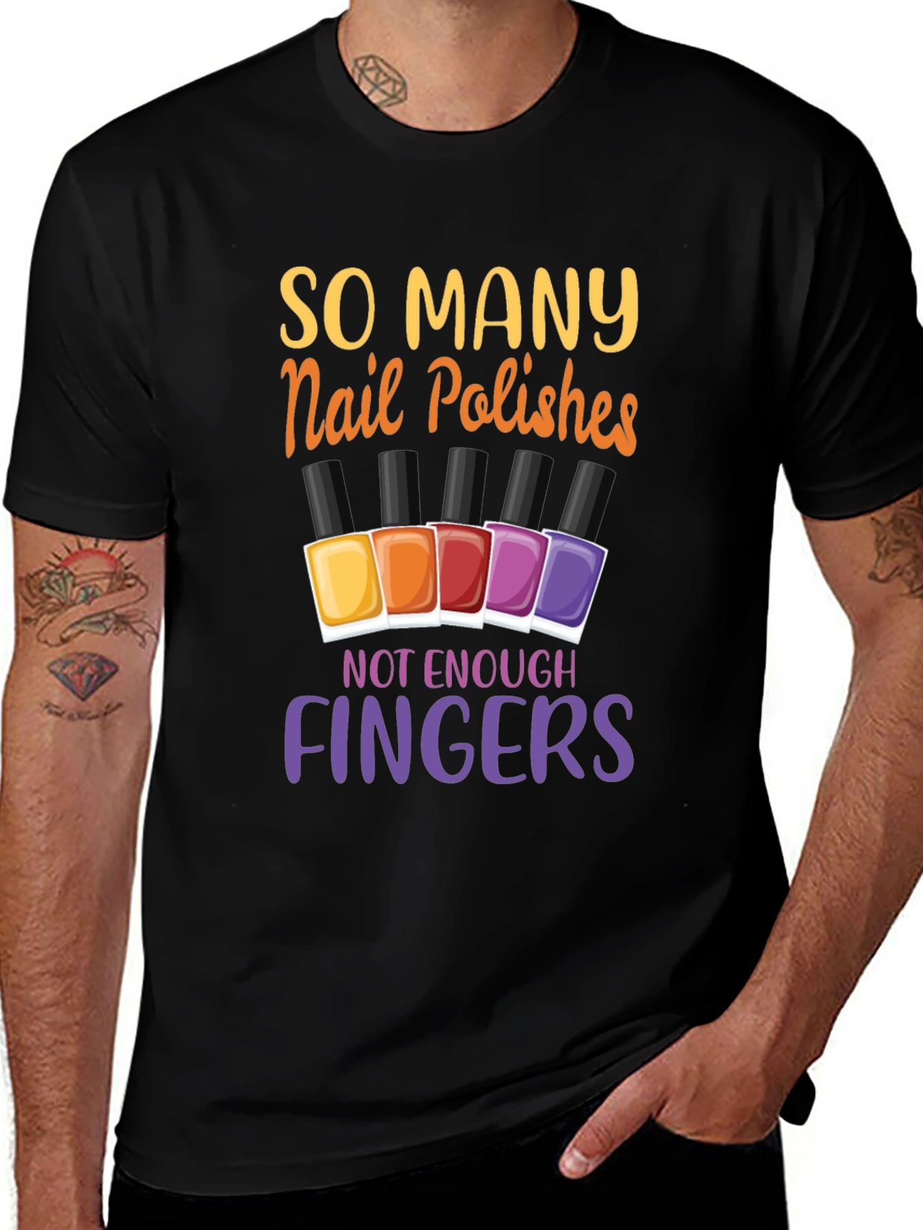 Variant 13 of So Many Nail Polishes T-Shirt