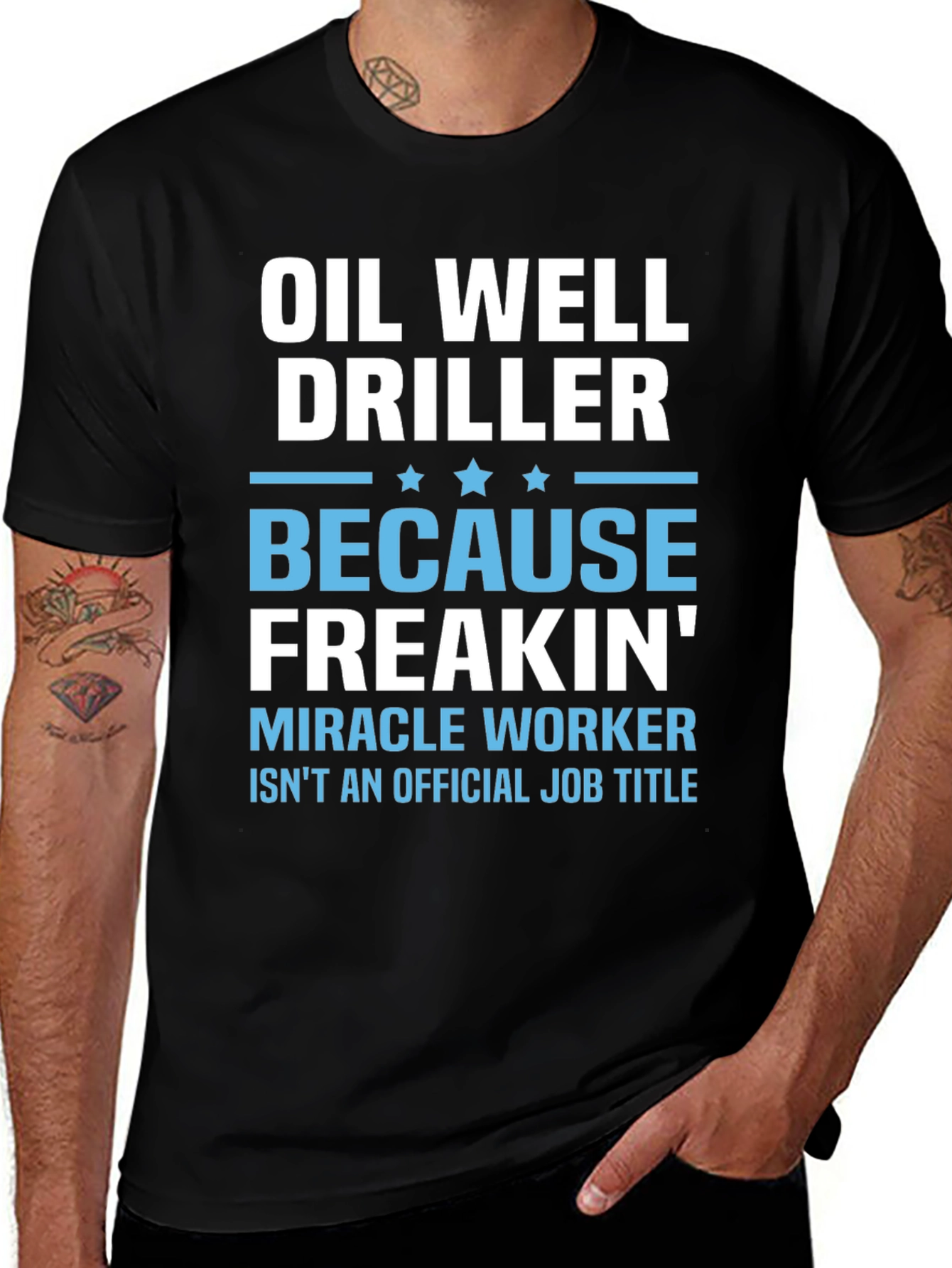 Variant 19 of Oil Well Driller Graphic Tee
