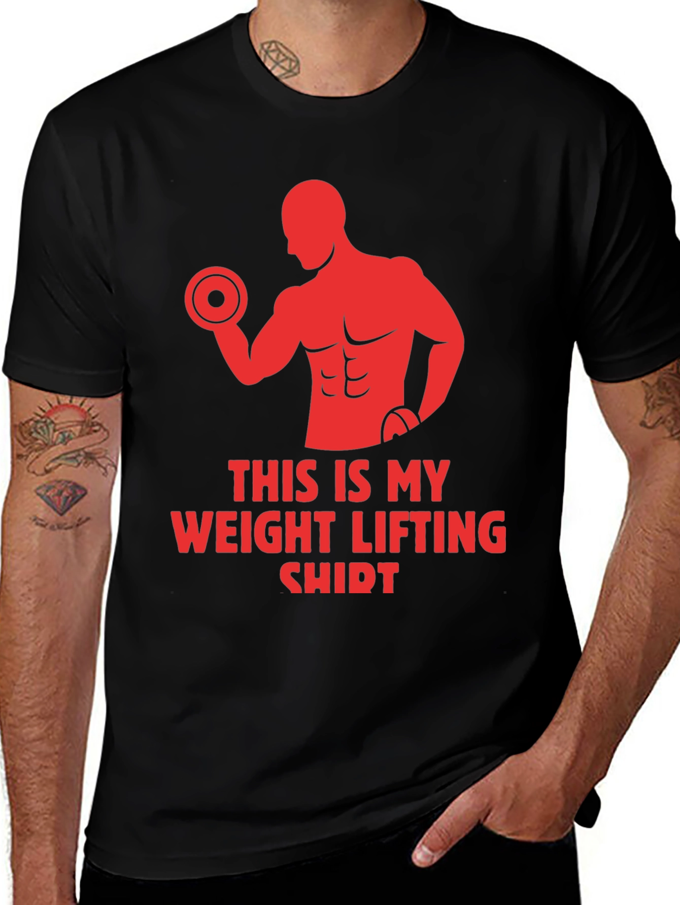 Variant 16 of Weight Lifting Shirt - Gym Fitness Apparel