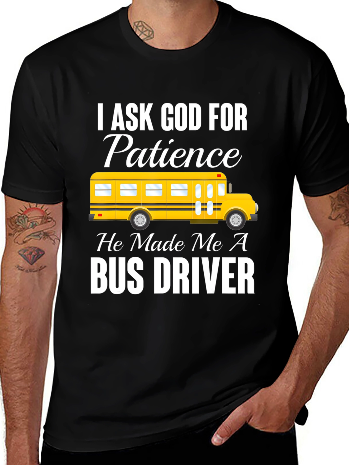 Variant 5 of Bus Driver Patience Graphic Tee