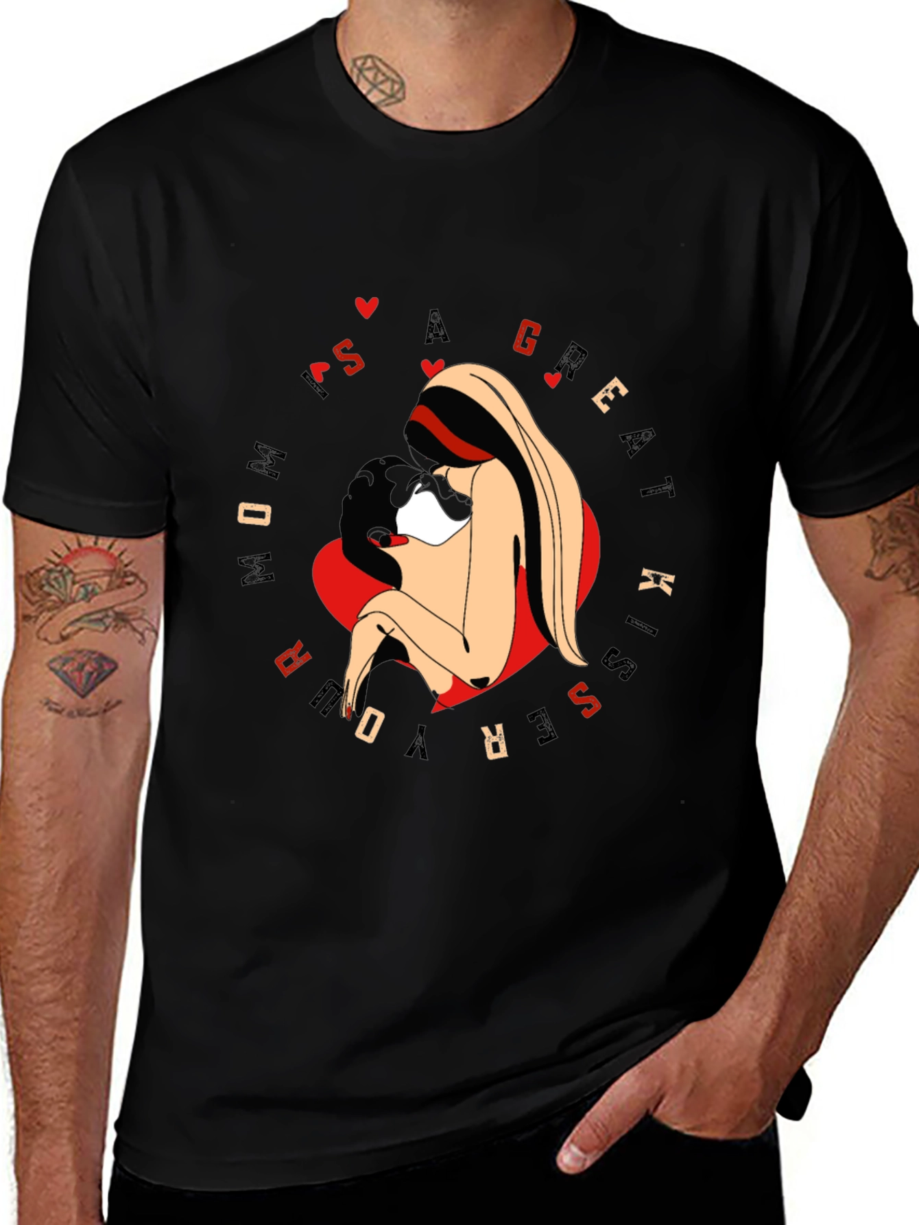 Variant 29 of Mom Kiss Graphic Tee - Great Kisser Shirt