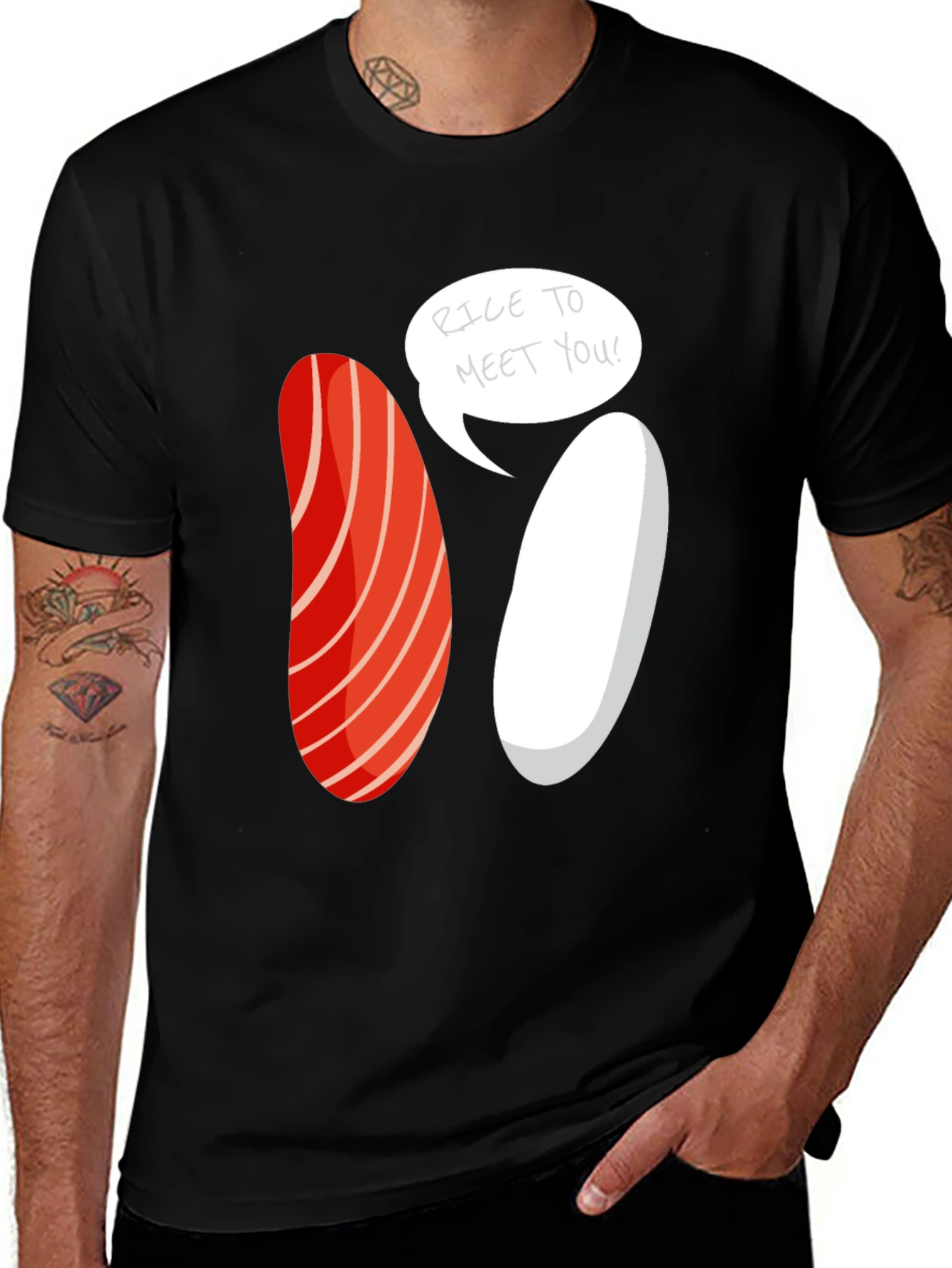 Variant 4 of Sushi Rice To Meet You Graphic Tee