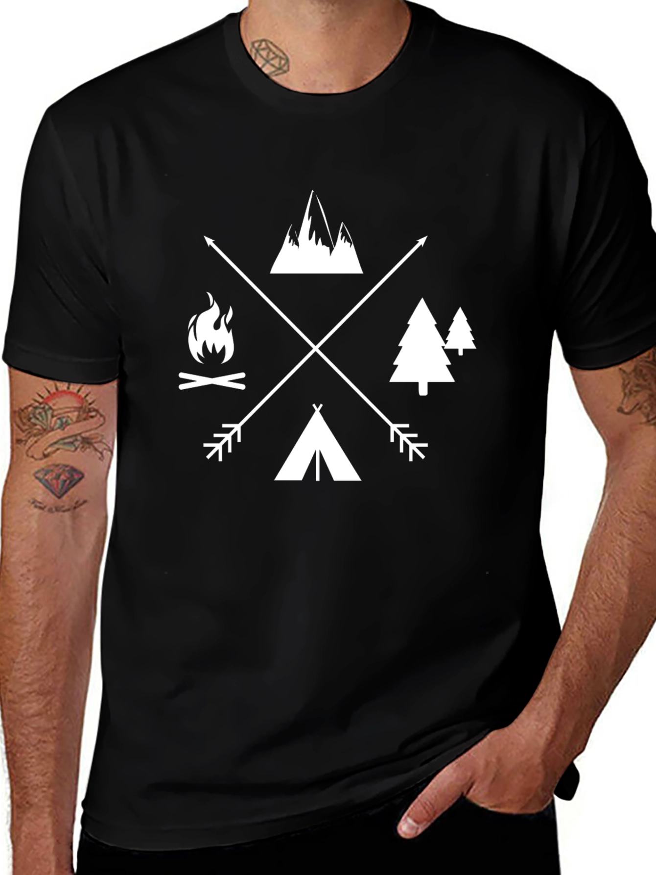 Variant 24 of Outdoor Adventure Graphic Tee - Camping Shirt