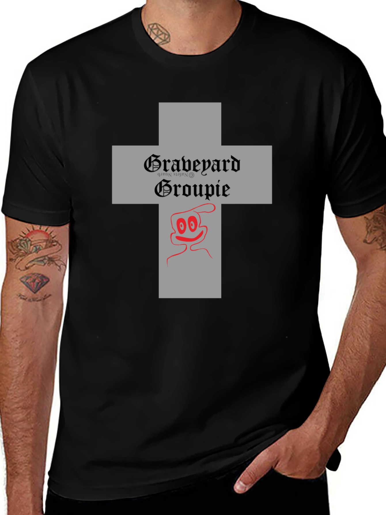 Variant 24 of Graveyard Groupie Graphic Tee - Black