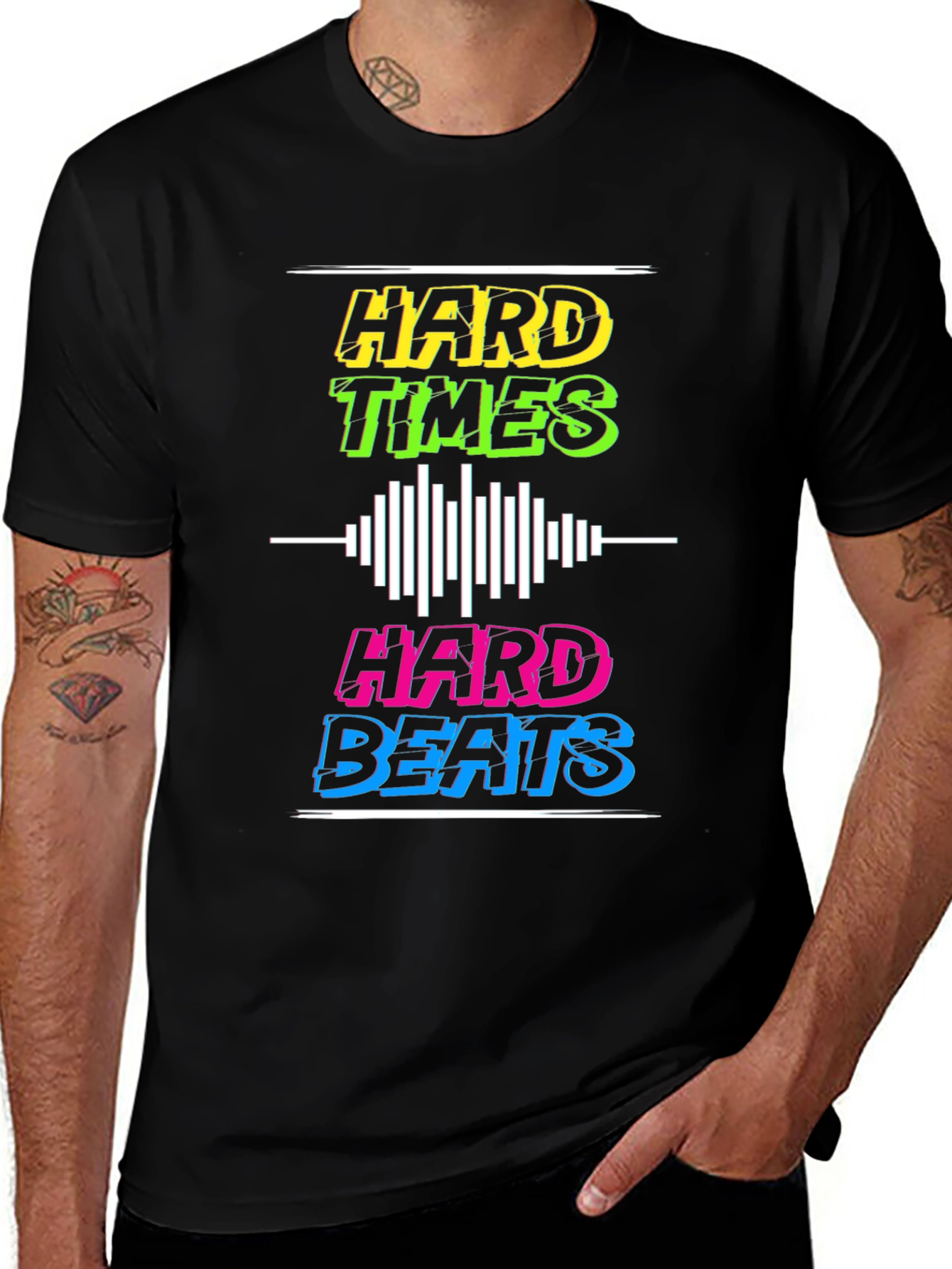 Variant 2 of Hard Times Hard Beats Graphic Tee