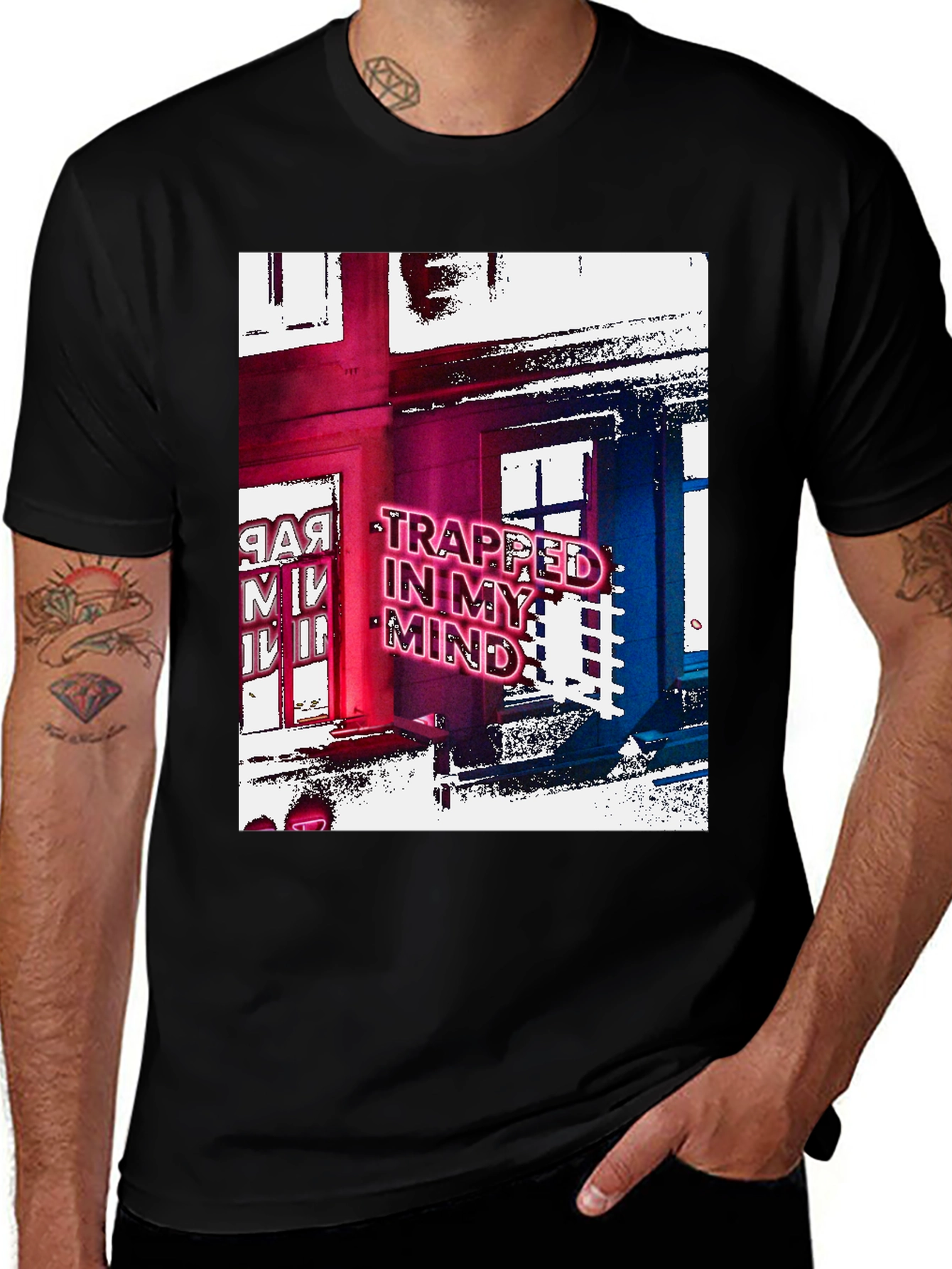 Variant 13 of Trapped in My Mind Graphic T-Shirt